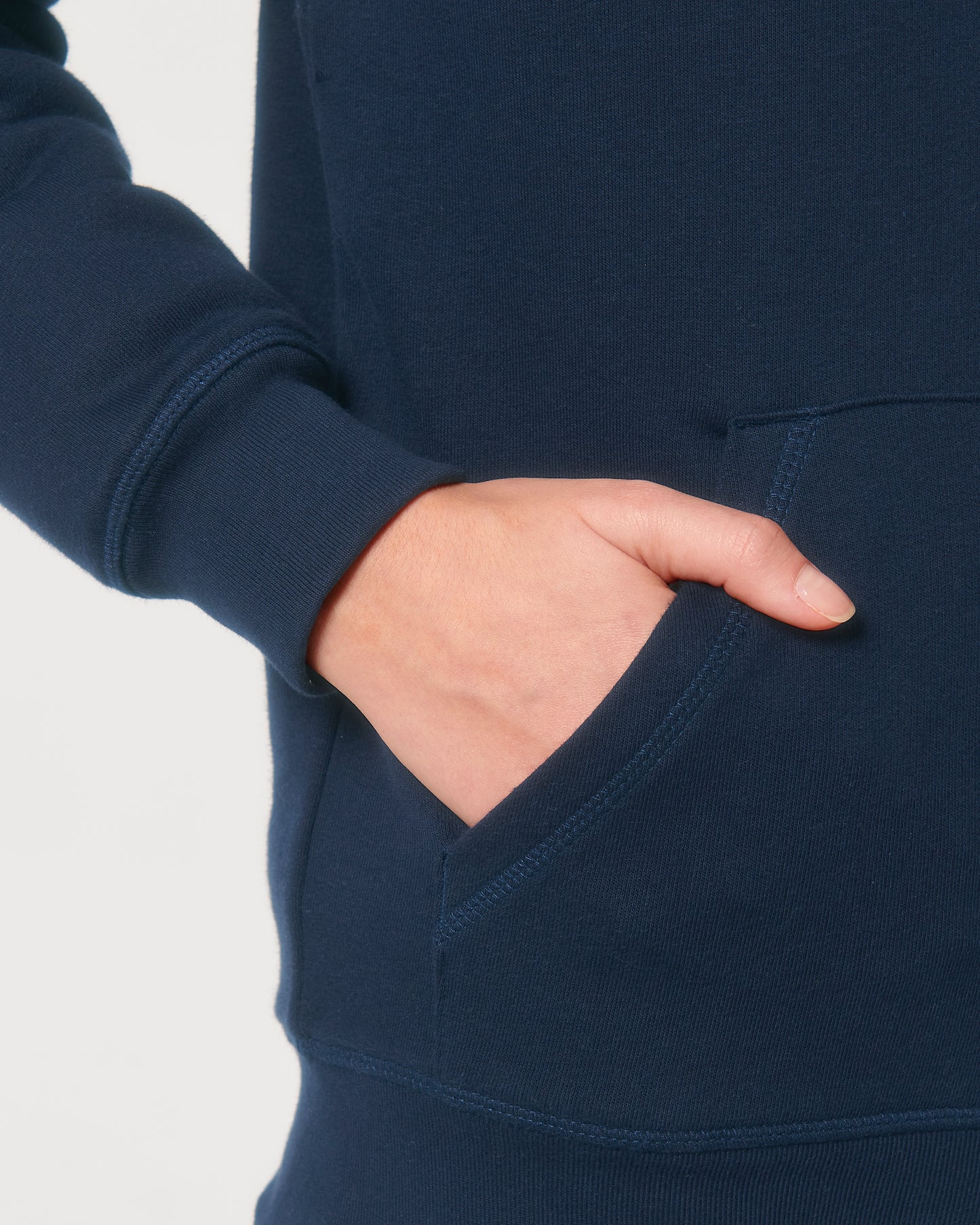 Sweat capuche avec fermeture Hygger Sherpa Bleu marine