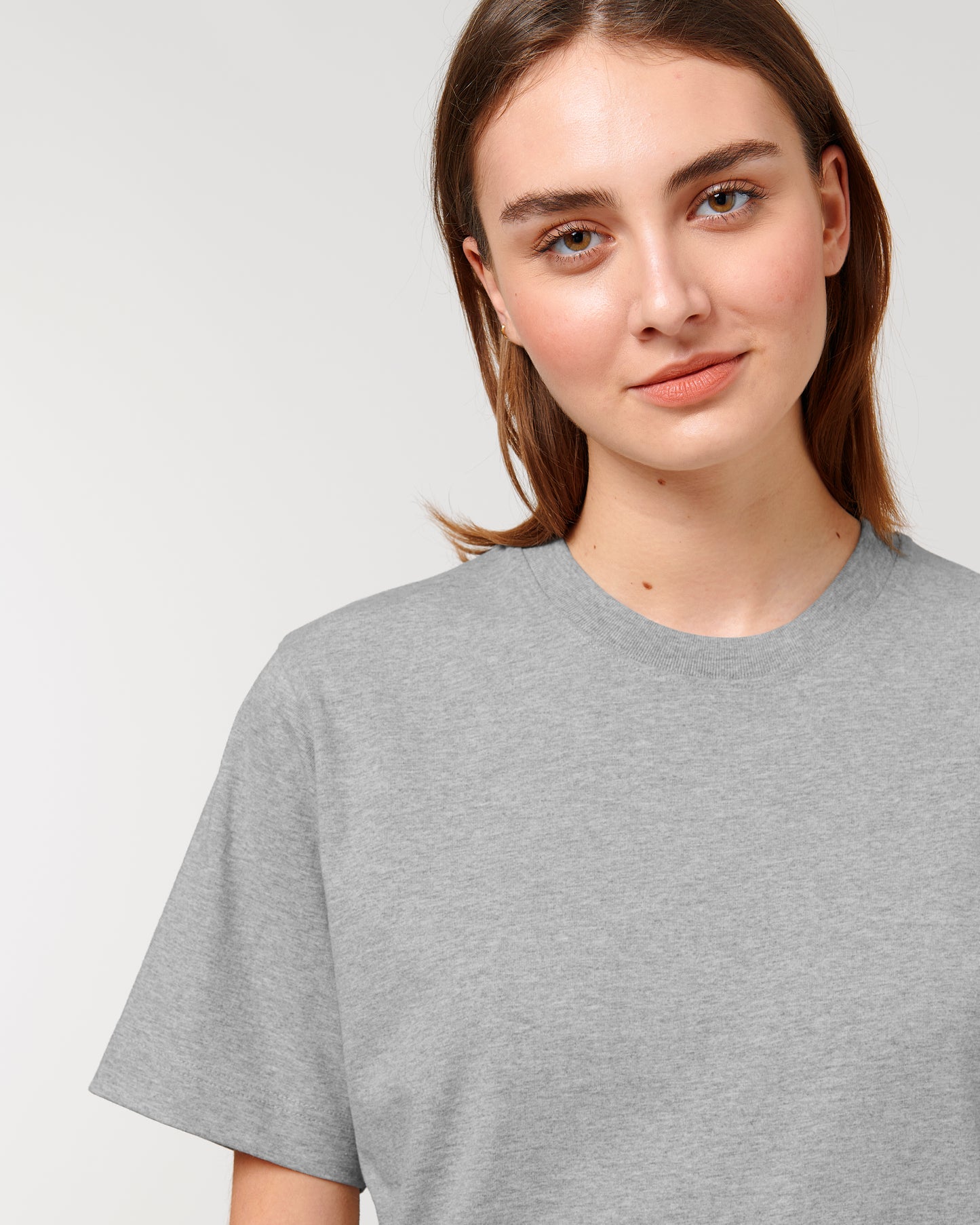 T-shirt unisexe lourd Freestyler Gris Chiné Moyen