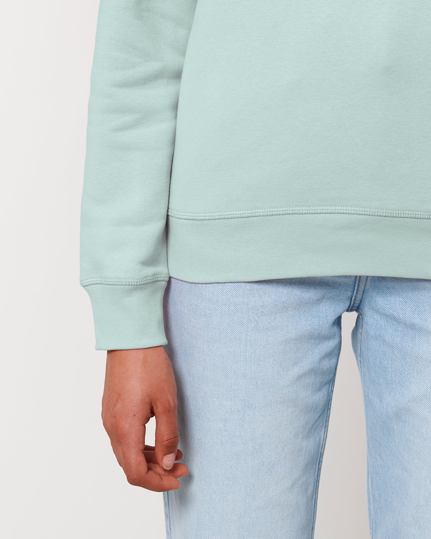 Sweat col rond Roller Bleu caraïbes
