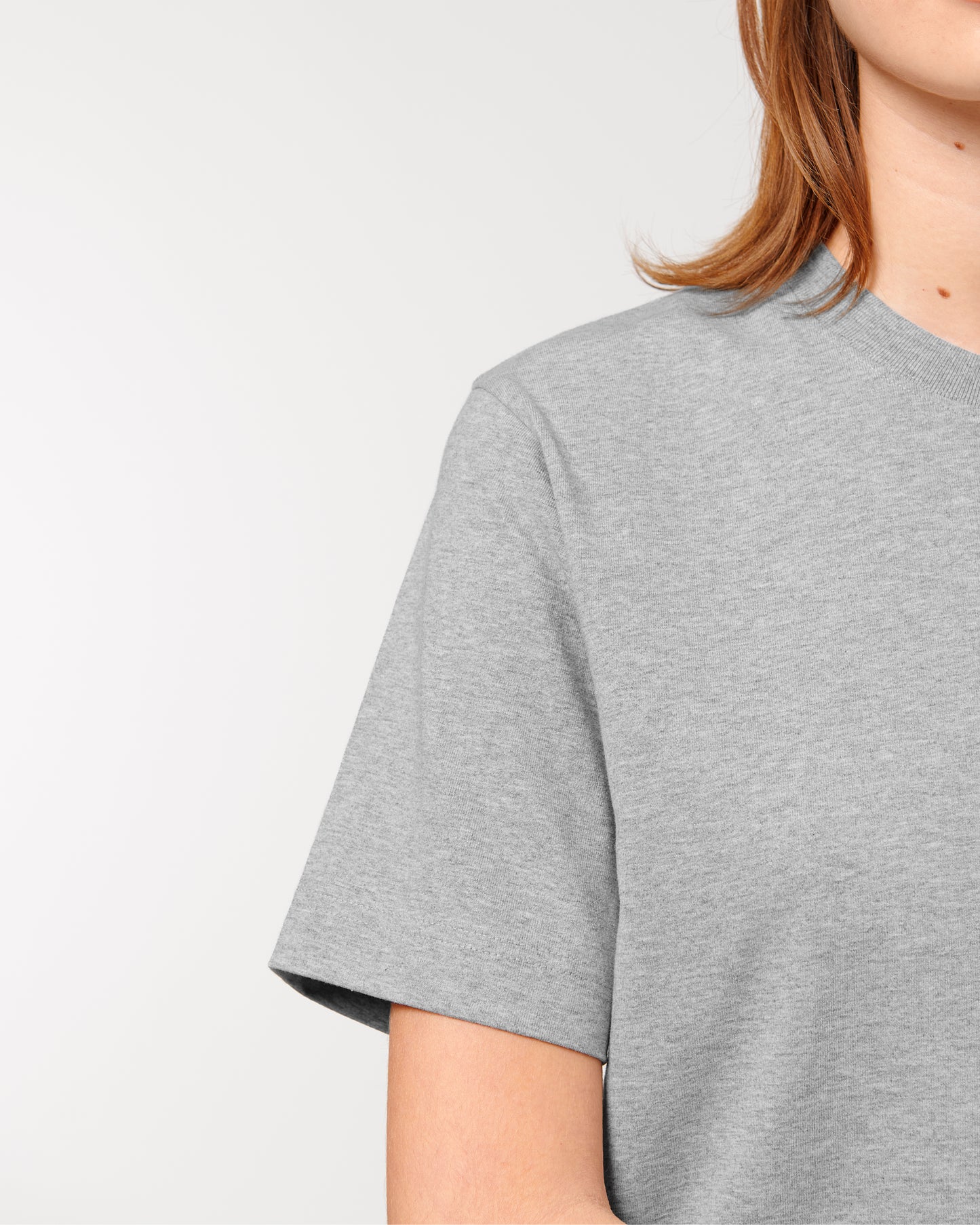 T-shirt unisexe lourd Freestyler Gris Chiné Moyen