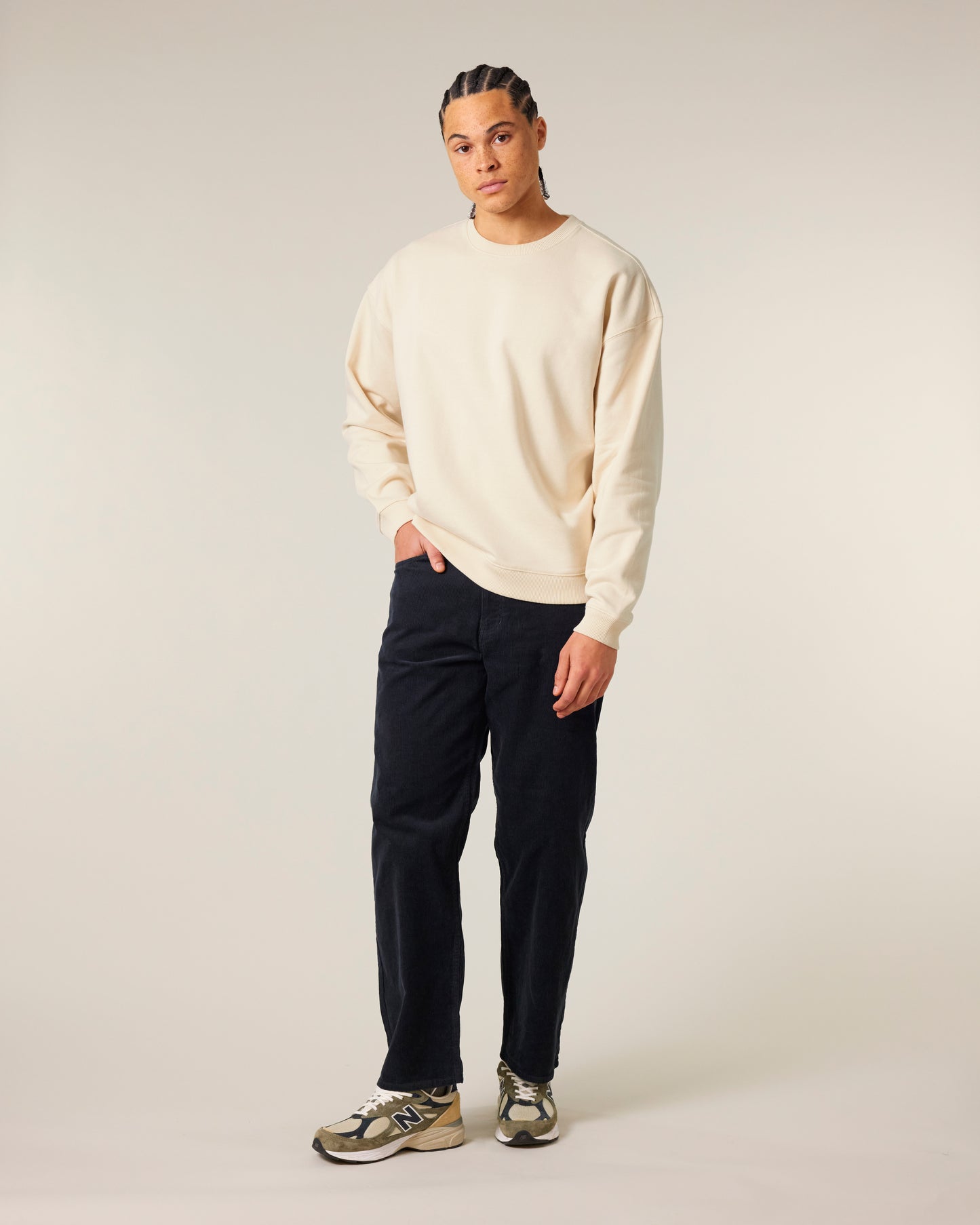 Sweat col rond oversize Radder 2.0 blanc Naturel