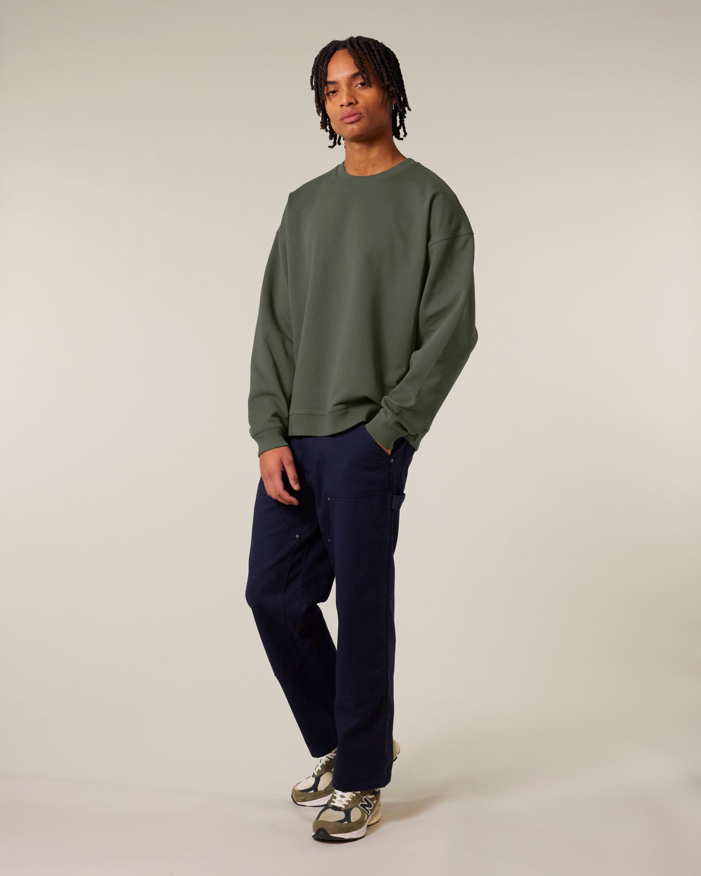 Sweat col rond oversize Radder 2.0 Kaki