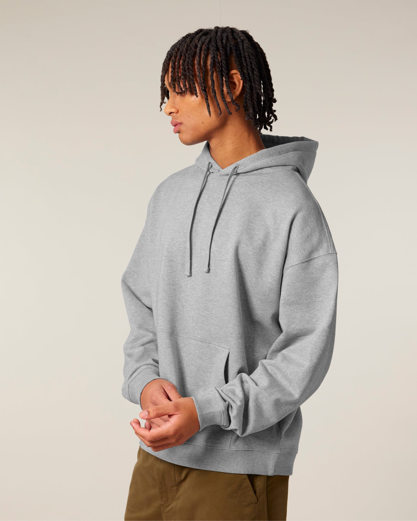 Sweat capuche oversize Slammer 2.0 Gris chiné moyen