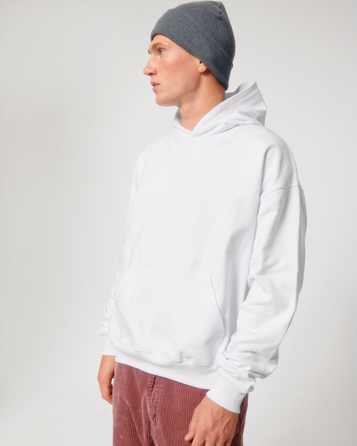 Sweat capuche lourd Cooper Dry Blanc