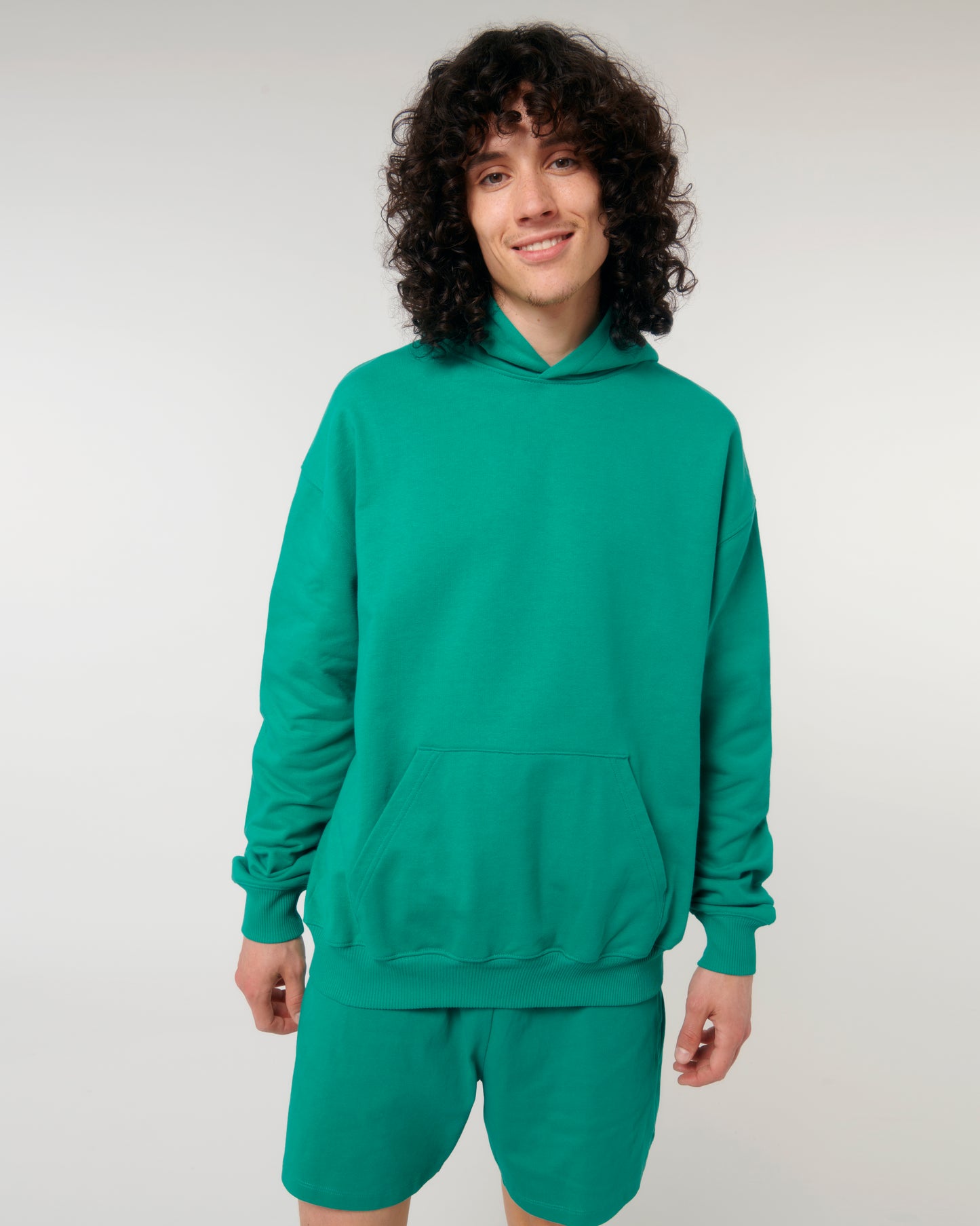 Sweat capuche lourd Cooper Dry Vert Go Green