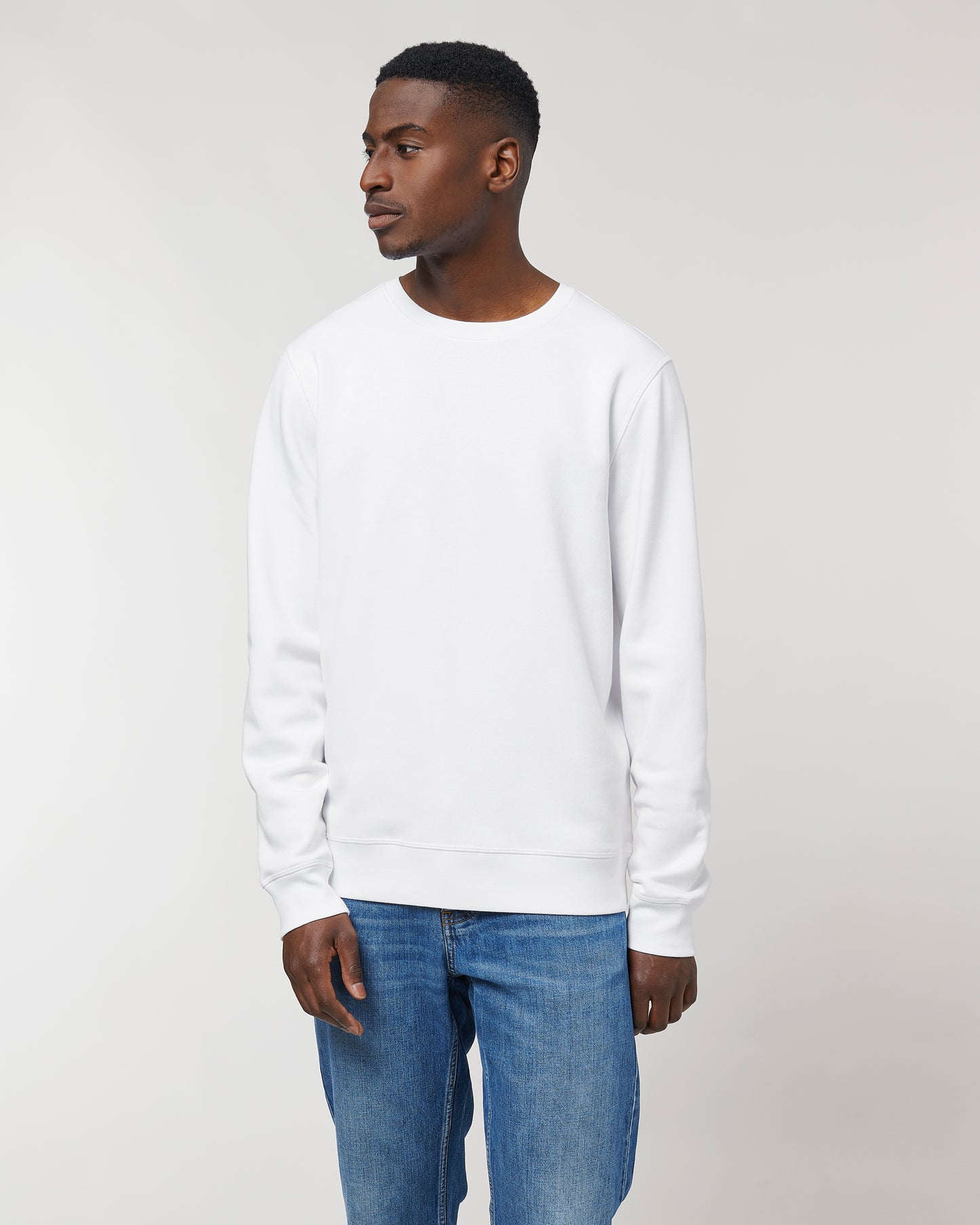 Sweat col rond Roller Blanc