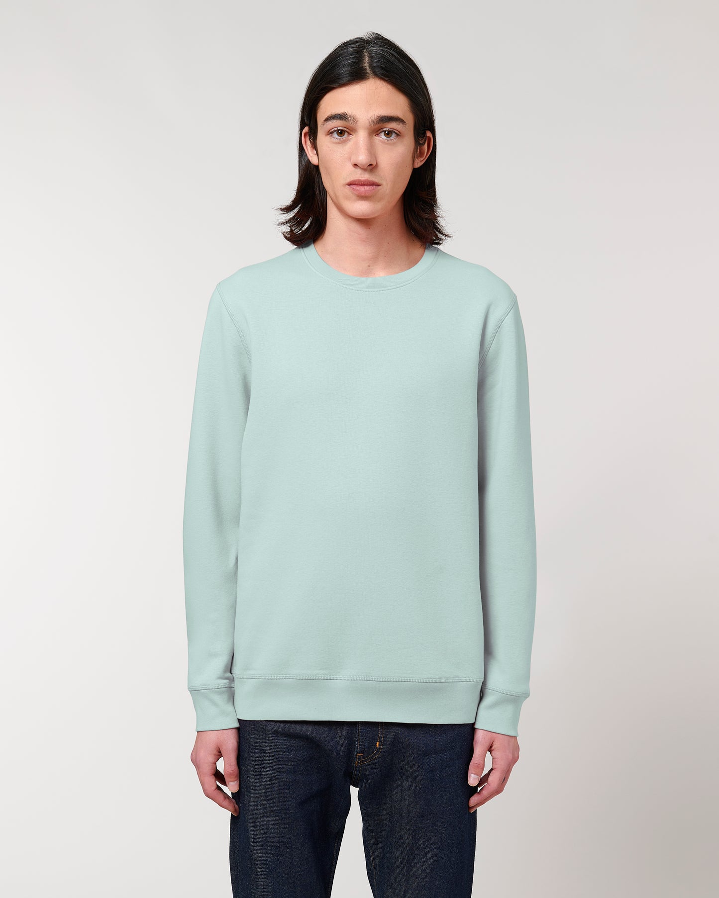 Sweat col rond Roller Bleu caraïbes
