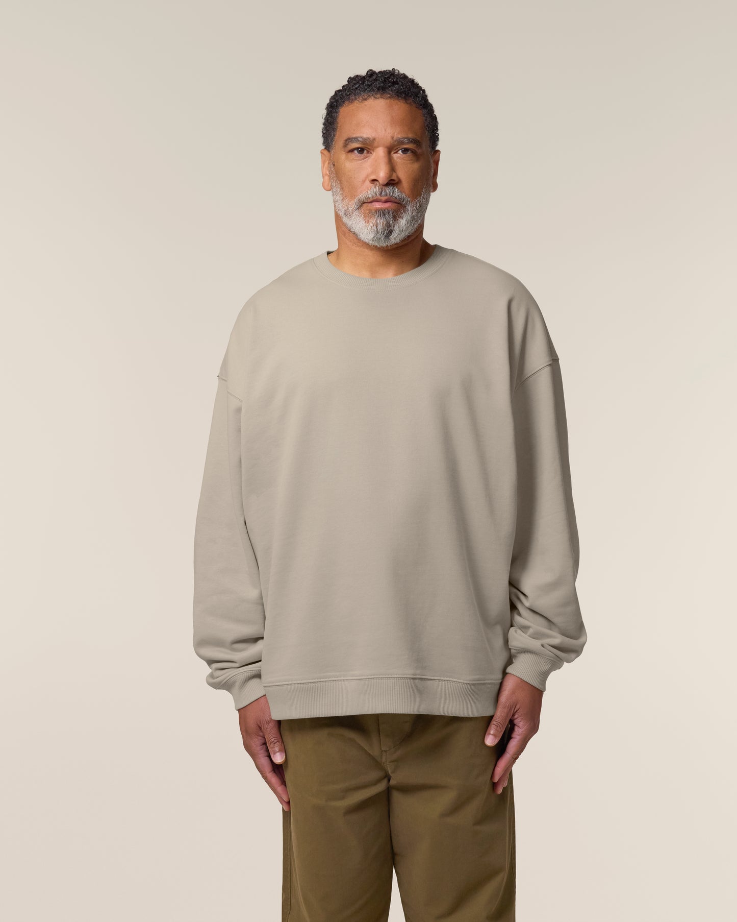 Sweat col rond oversize Radder 2.0 Stone