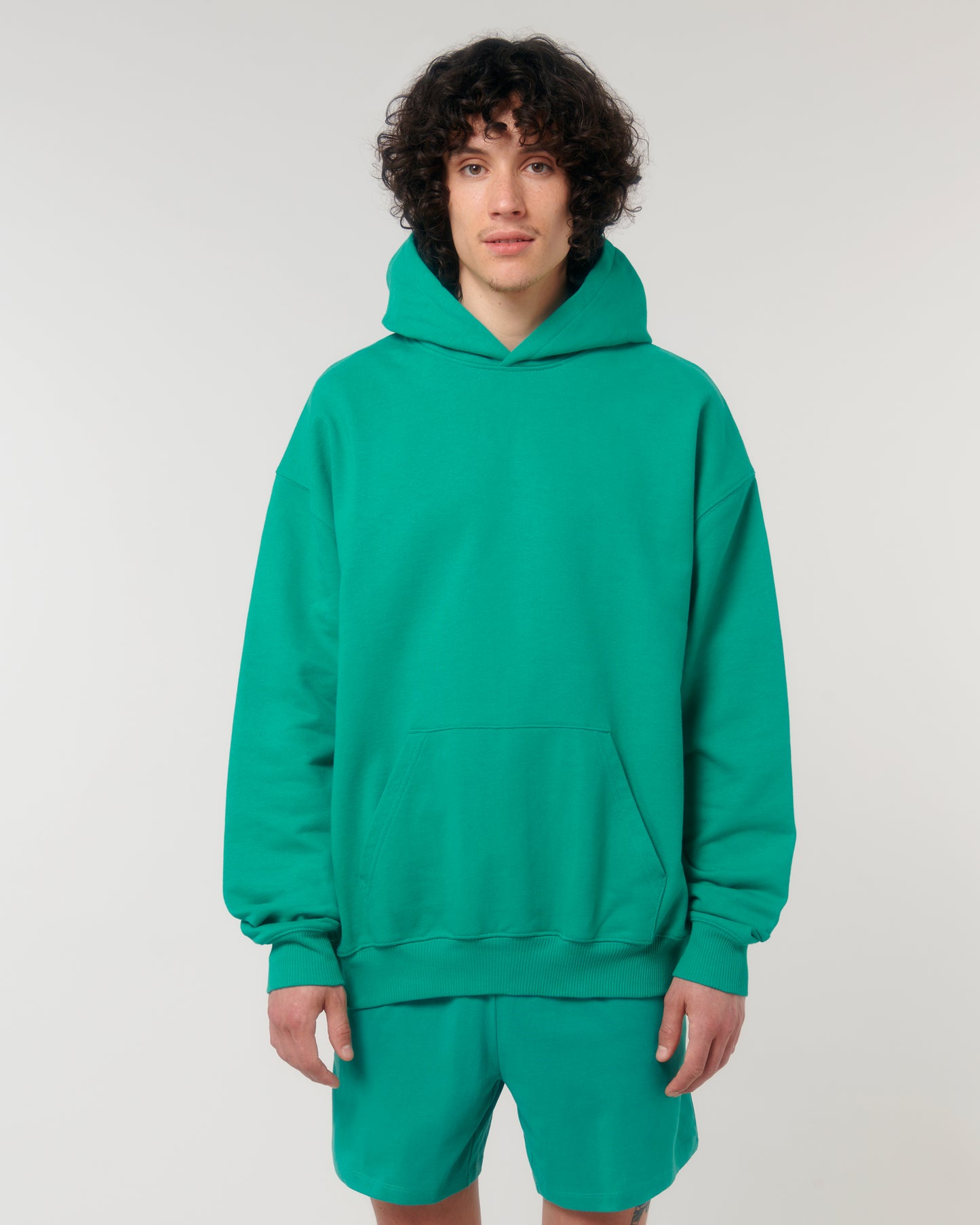 Sweat capuche lourd Cooper Dry Vert Go Green