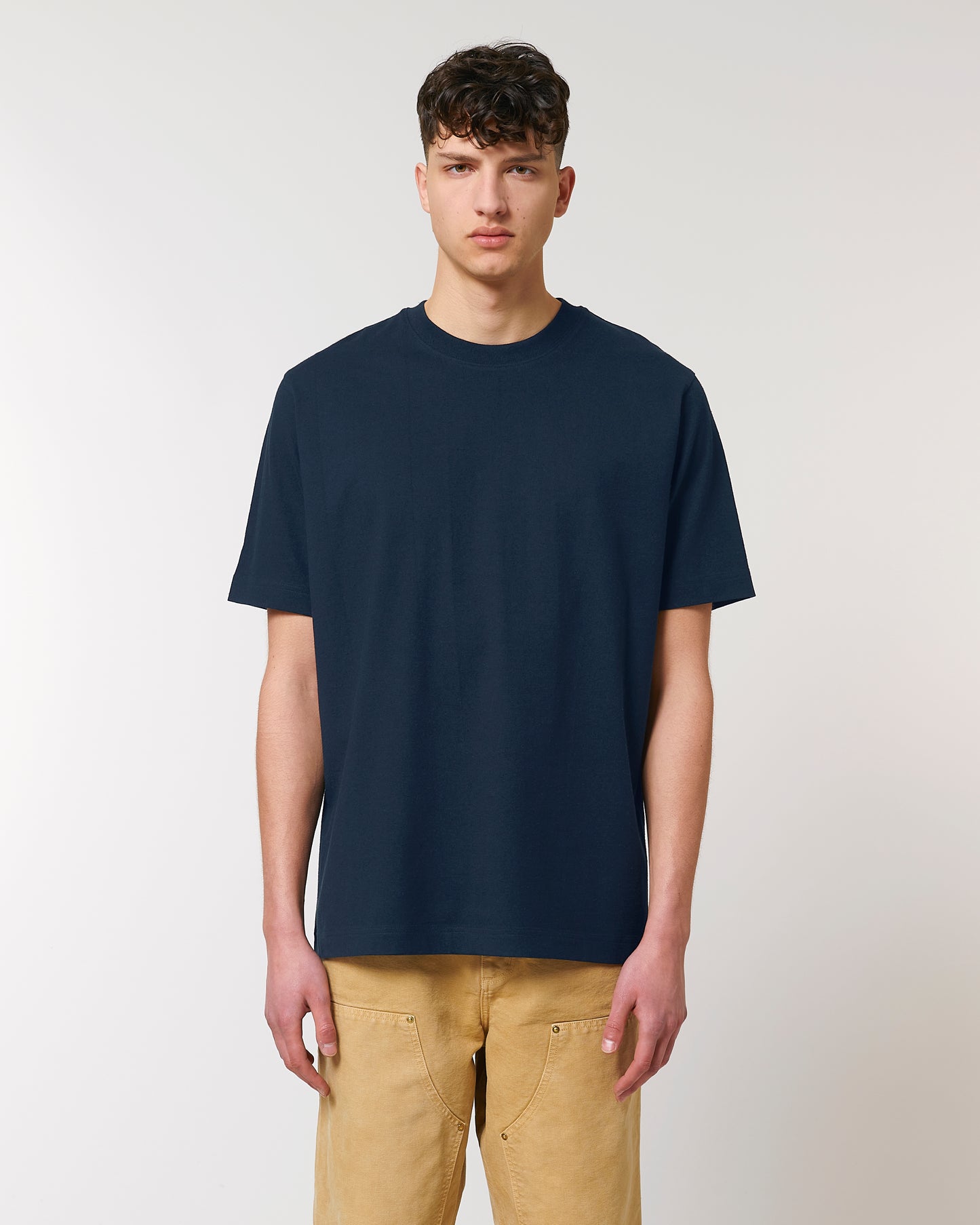 T-shirt unisexe lourd Freestyler Bleu Marine