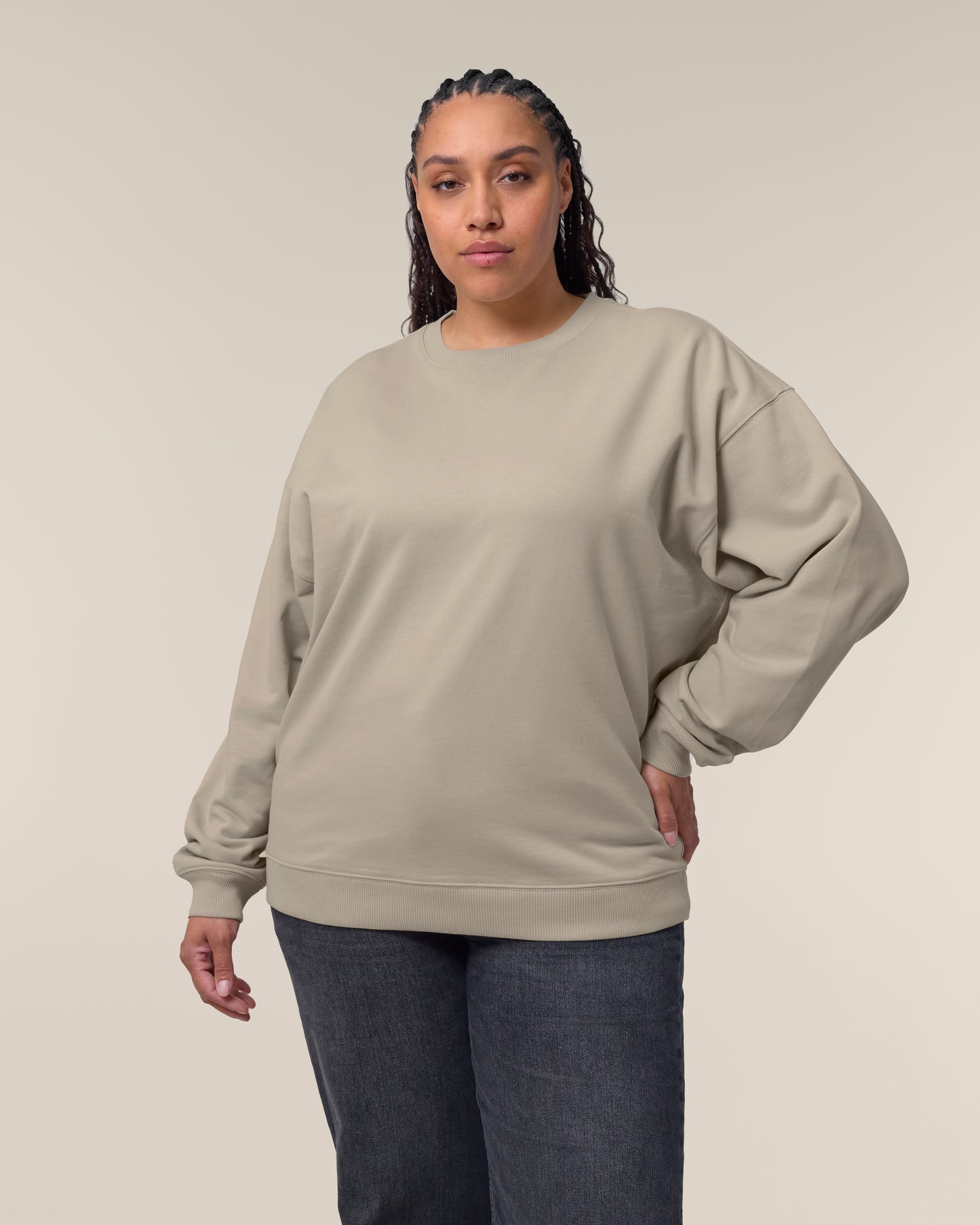 Sweat col rond oversize Radder 2.0 Stone