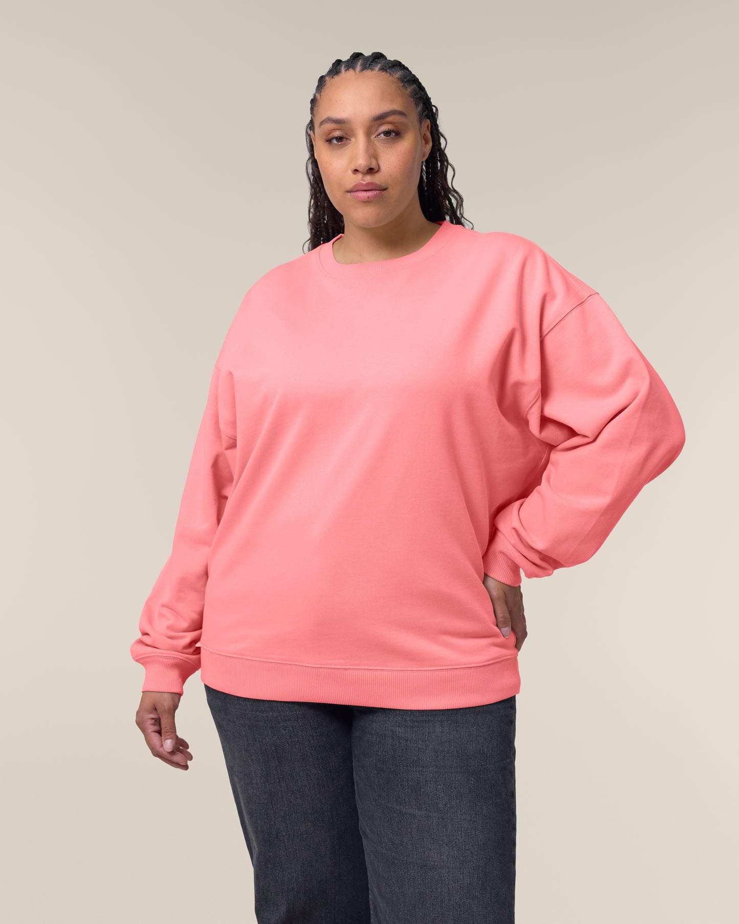 Sweat col rond oversize Radder 2.0 Rose Joy