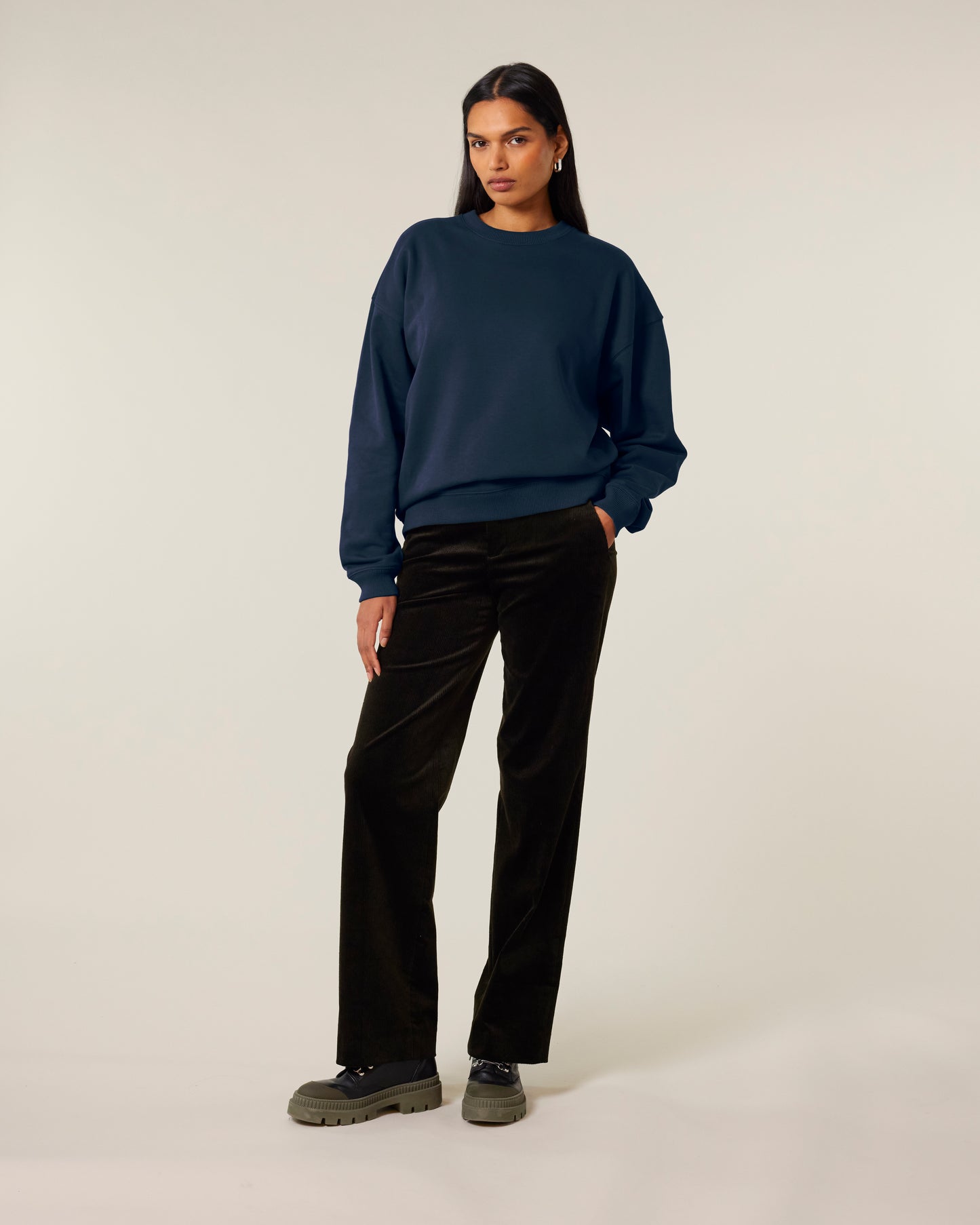 Sweat col rond oversize Radder 2.0 Bleu Marine