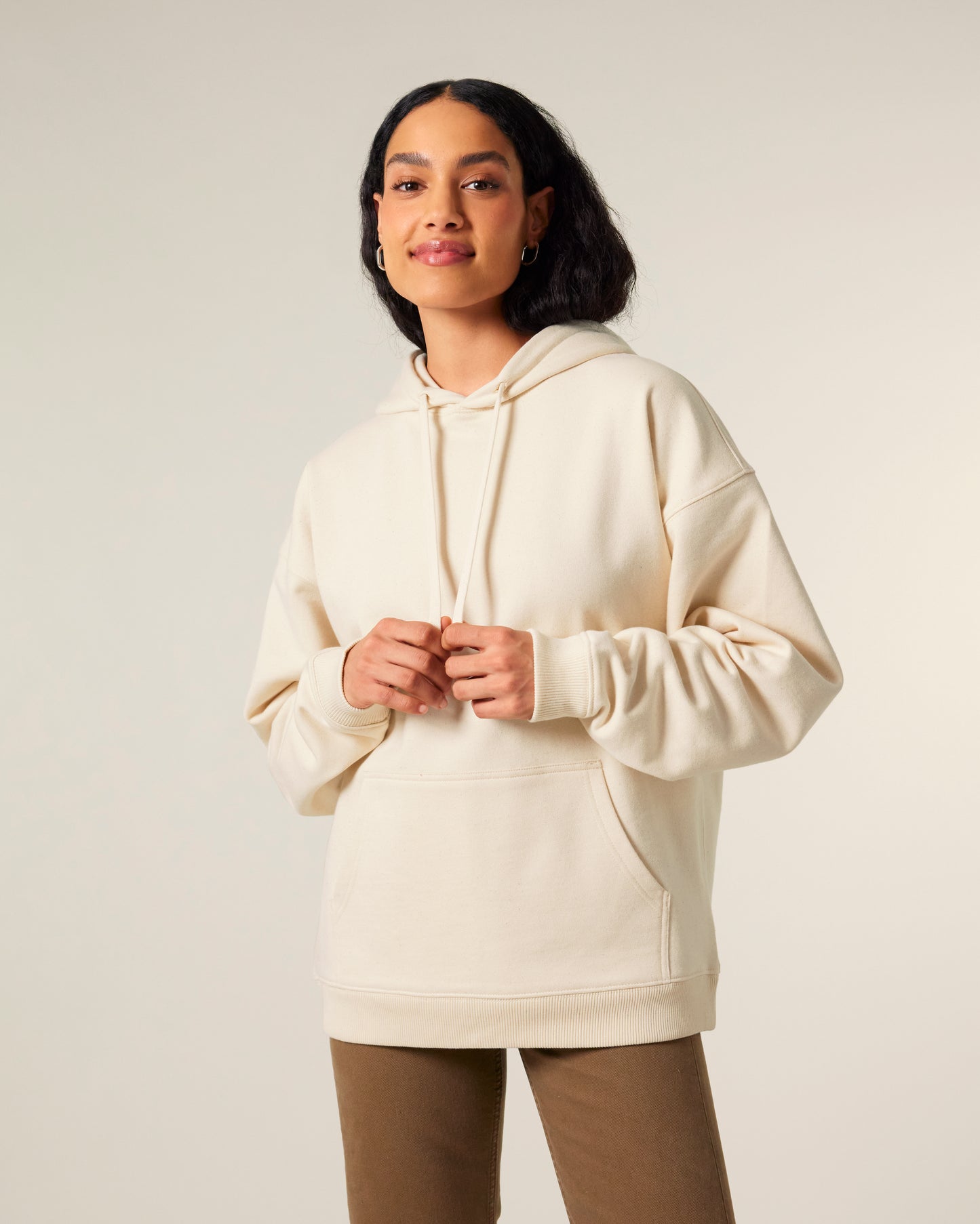 Sweat capuche oversize Slammer 2.0 Blanc naturel