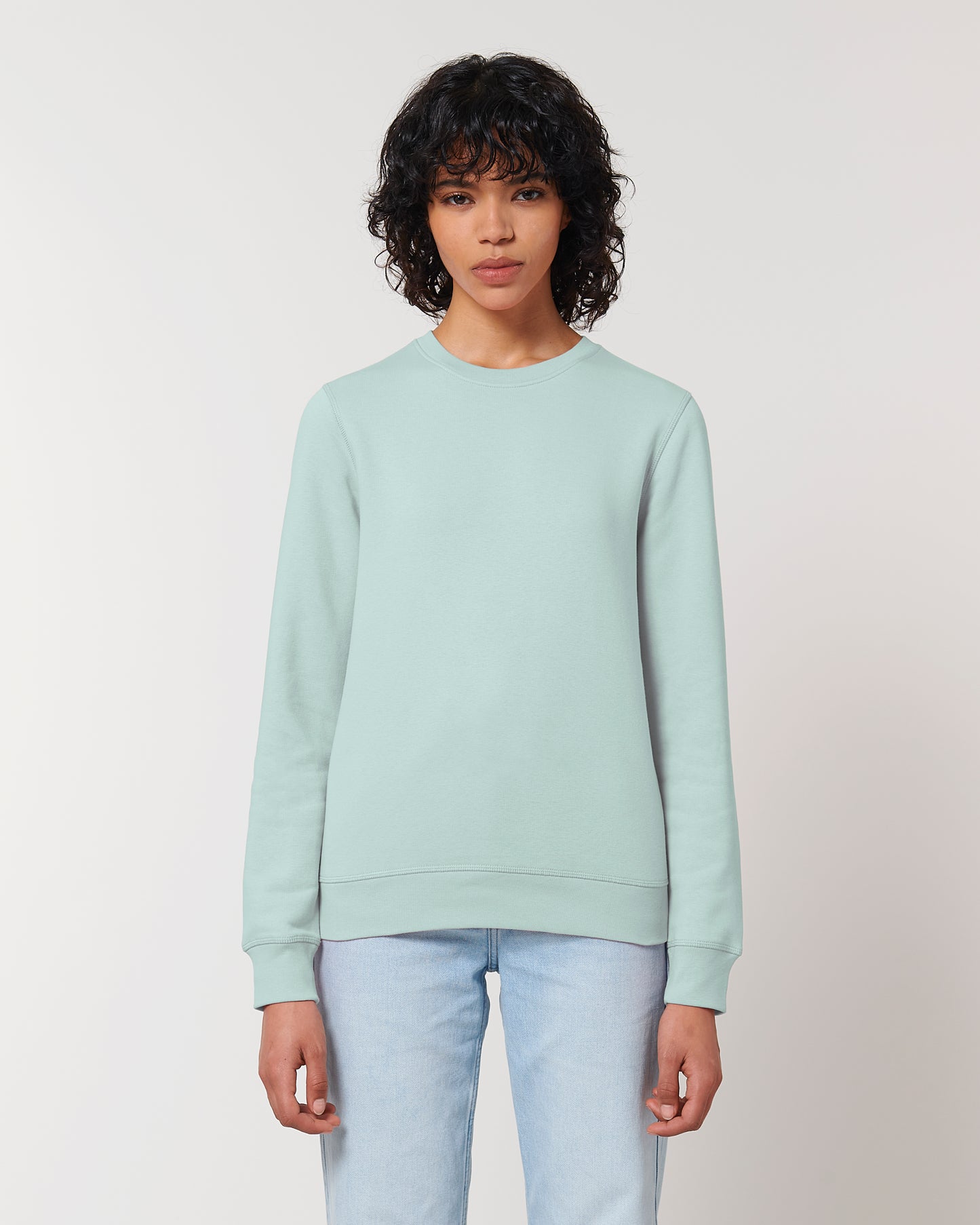 Sweat col rond Roller Bleu caraïbes