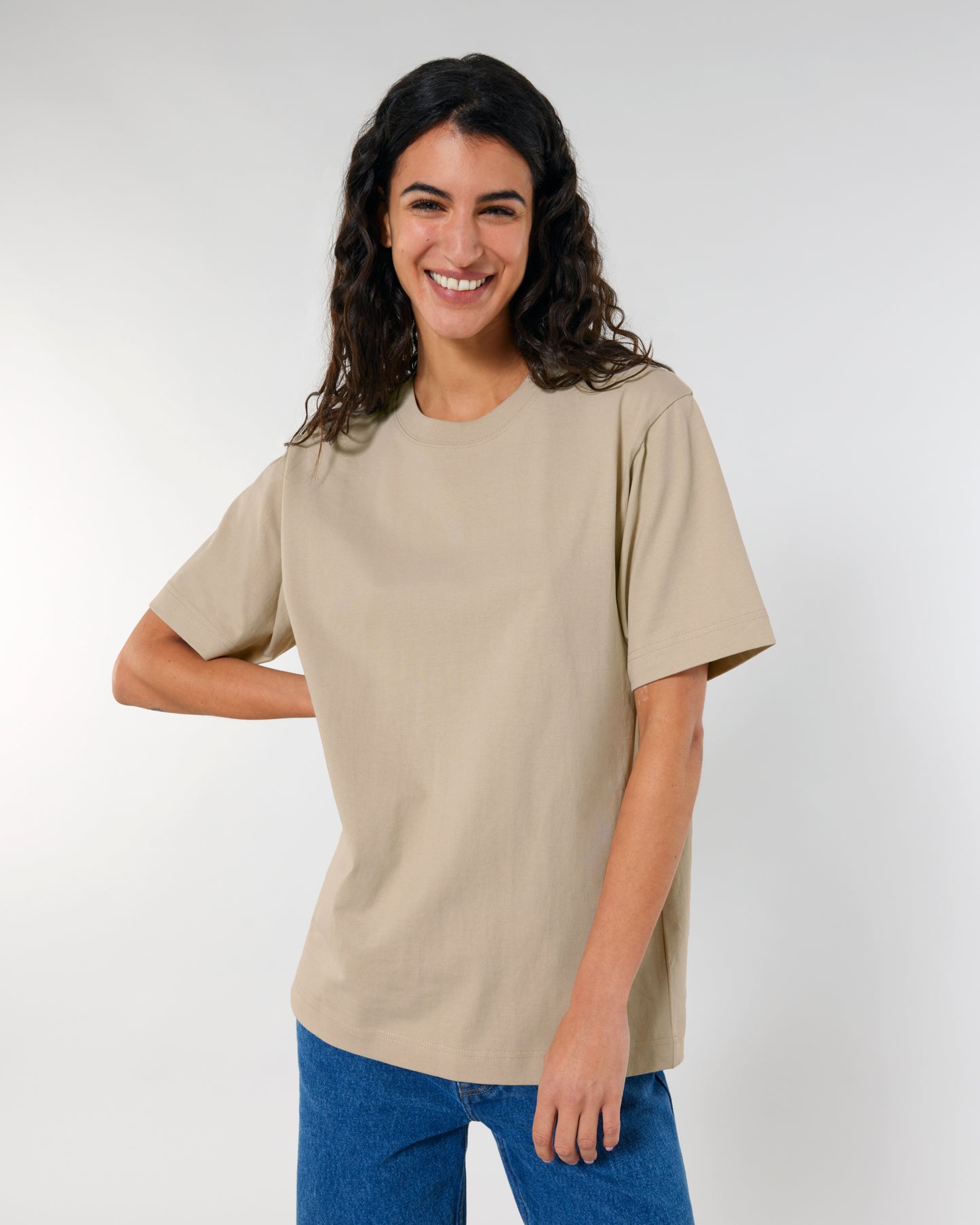 T-shirt unisexe lourd Freestyler Sable Clair