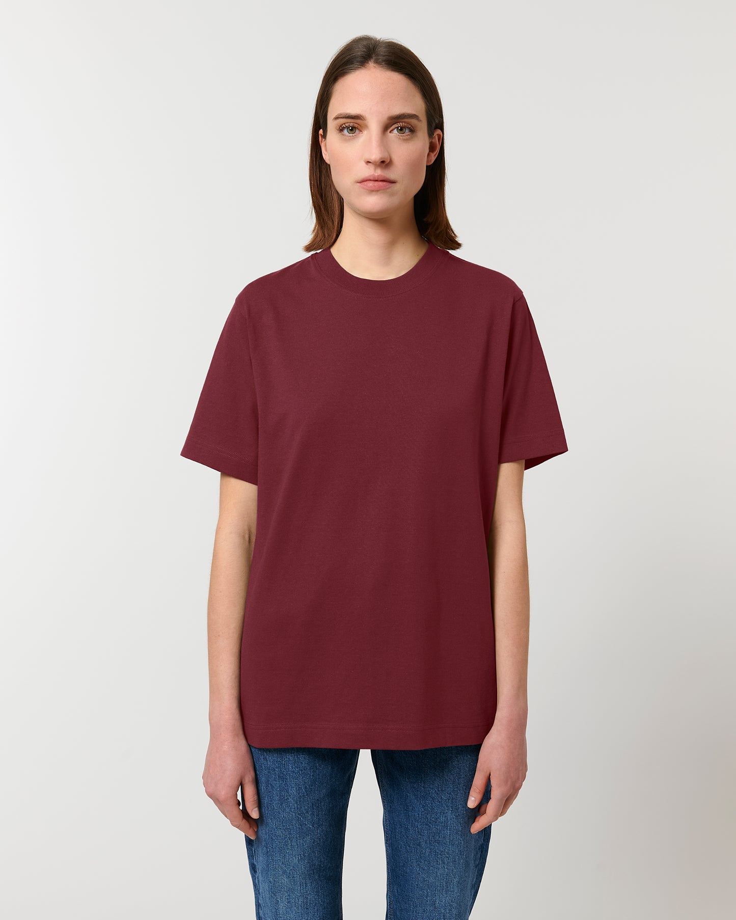 T-shirt unisexe lourd Freestyler Rouge Vin