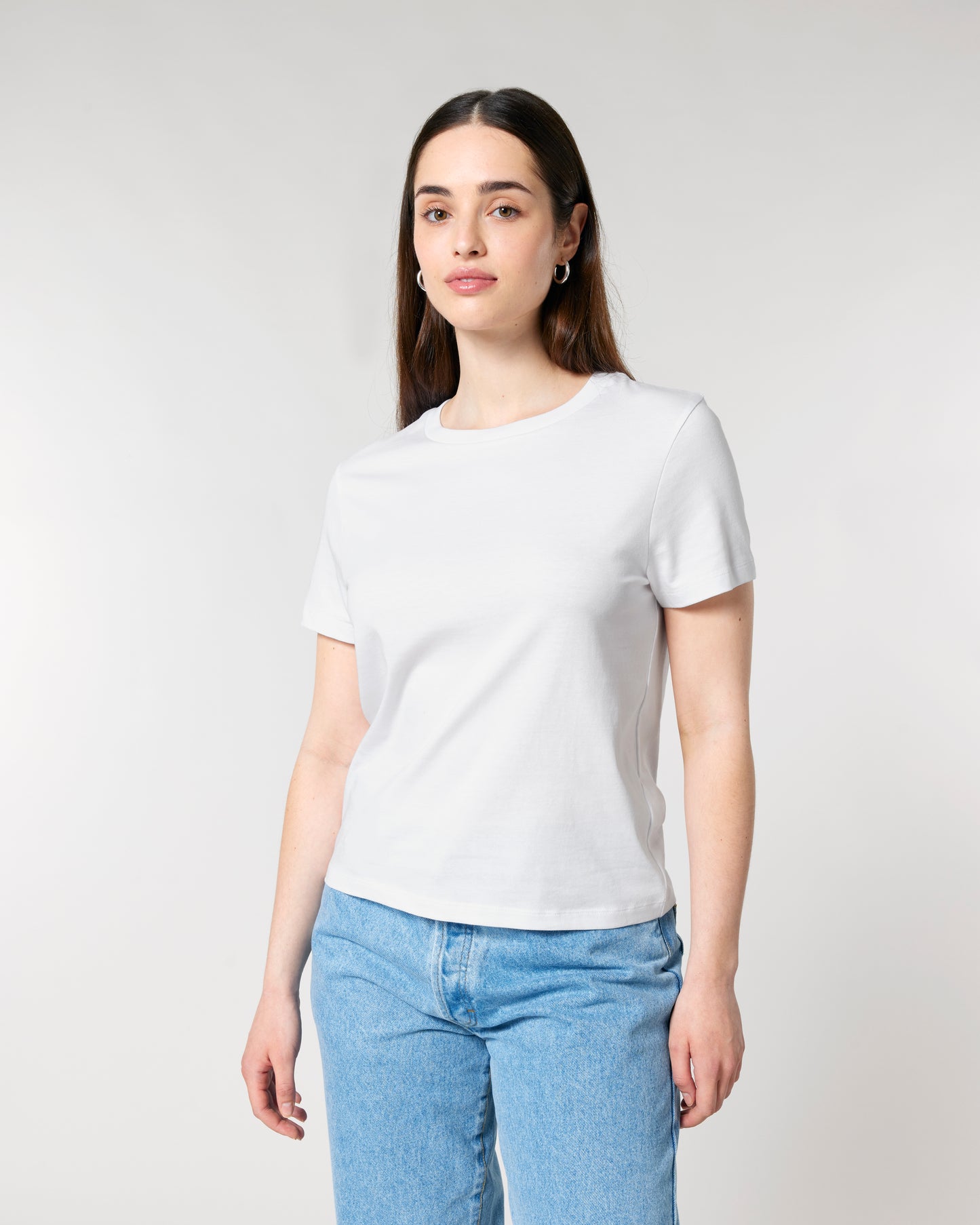 T-shirt femme col rond Stella Muser Blanc