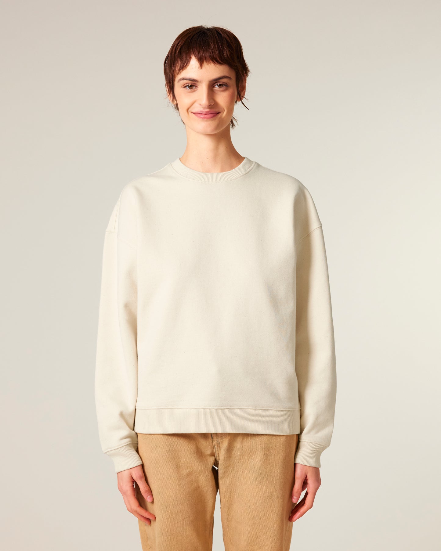Sweat col rond oversize Radder 2.0 blanc Naturel