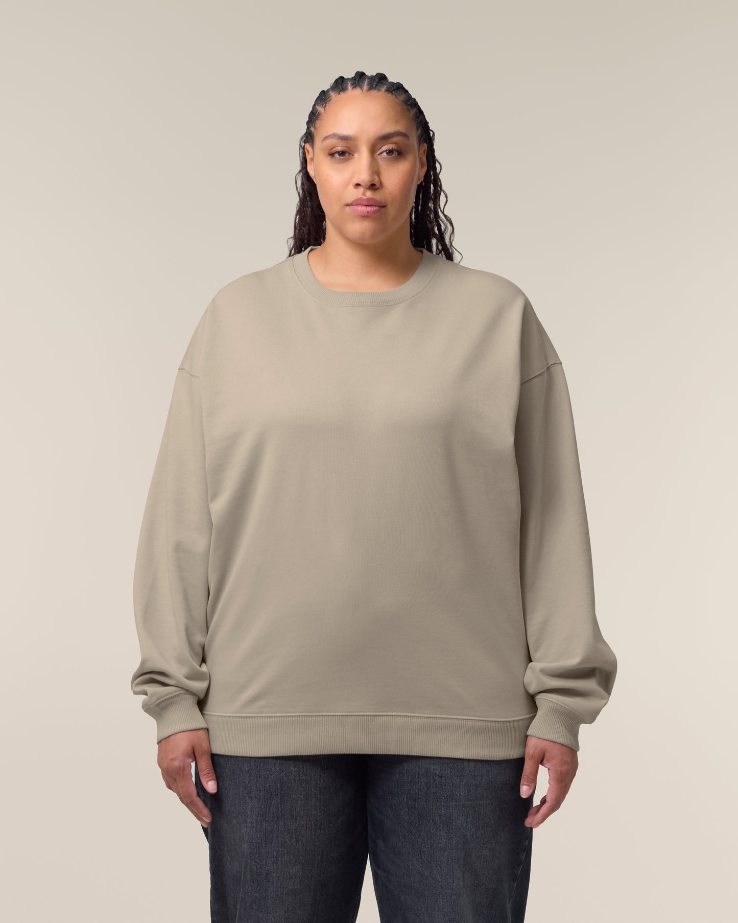 Sweat col rond oversize Radder 2.0 Stone