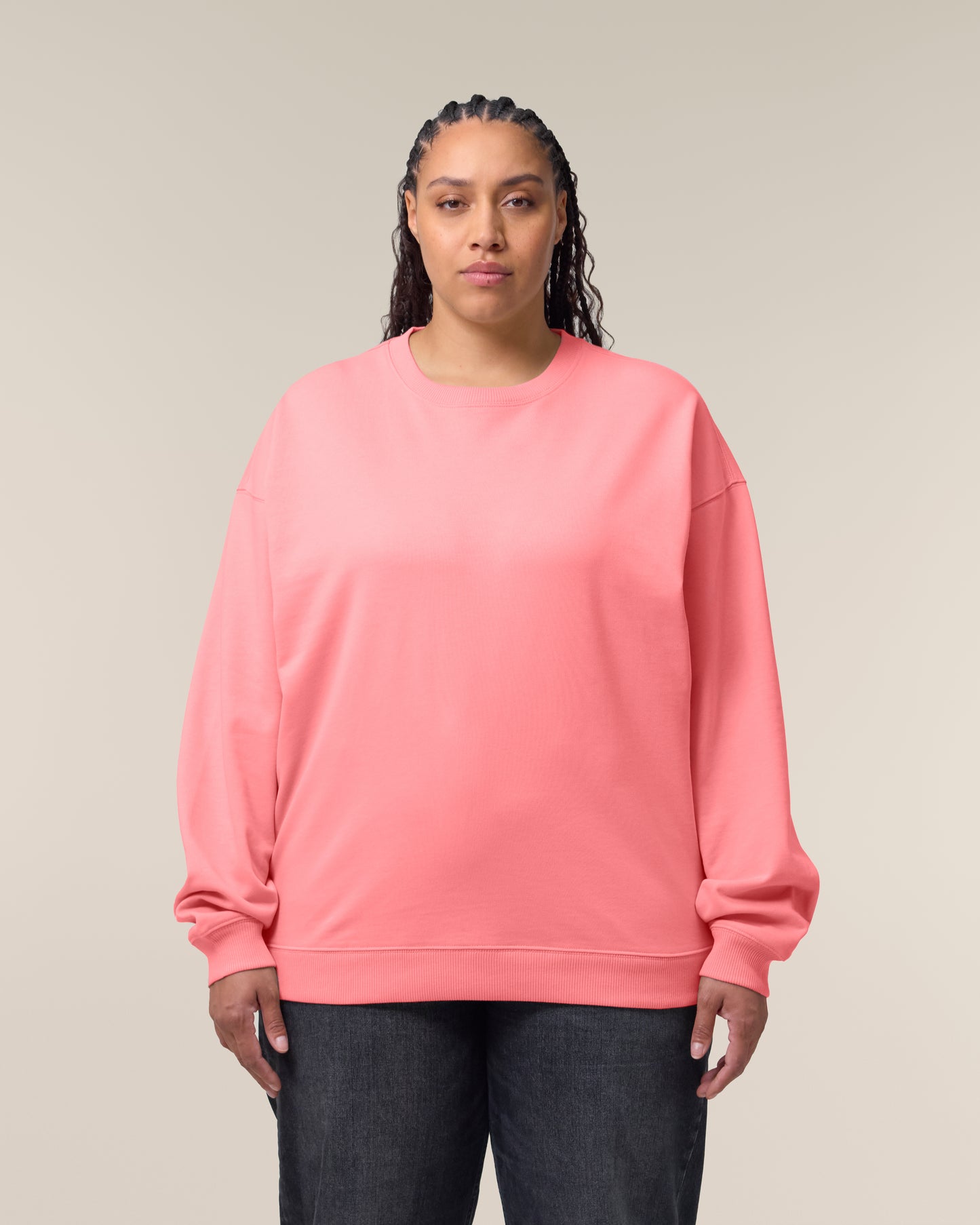 Sweat col rond oversize Radder 2.0 Rose Joy