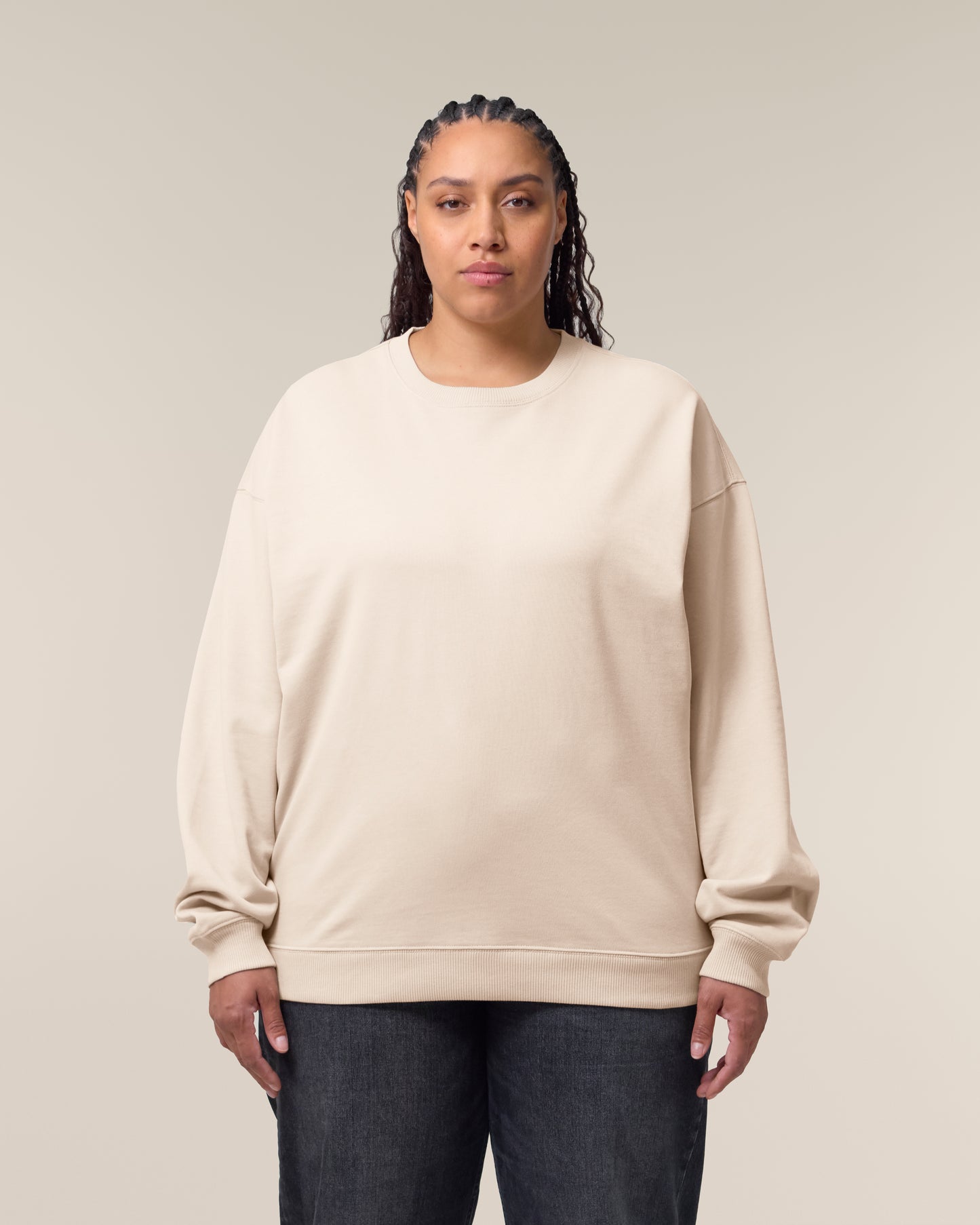 Sweat col rond oversize Radder 2.0 Crème