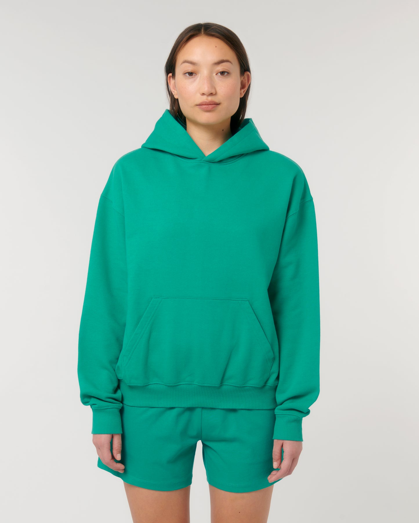 Sweat capuche lourd Cooper Dry Vert Go Green