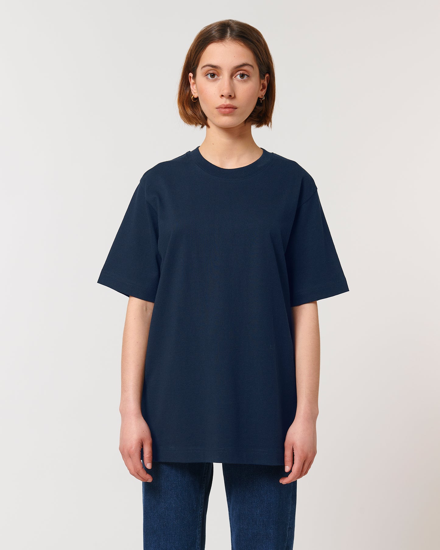 T-shirt unisexe lourd Freestyler Bleu Marine