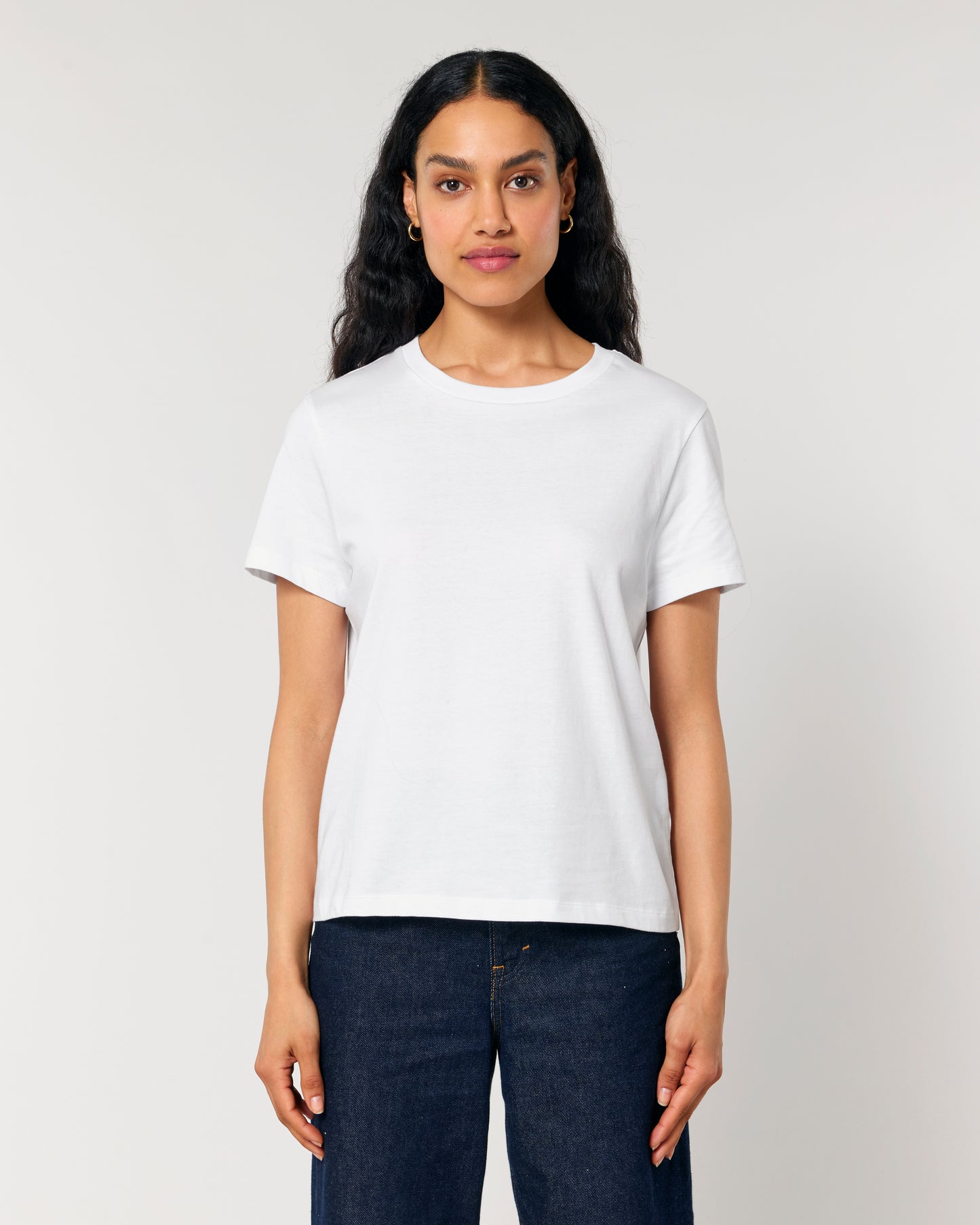 T-shirt femme col rond Stella Muser Blanc