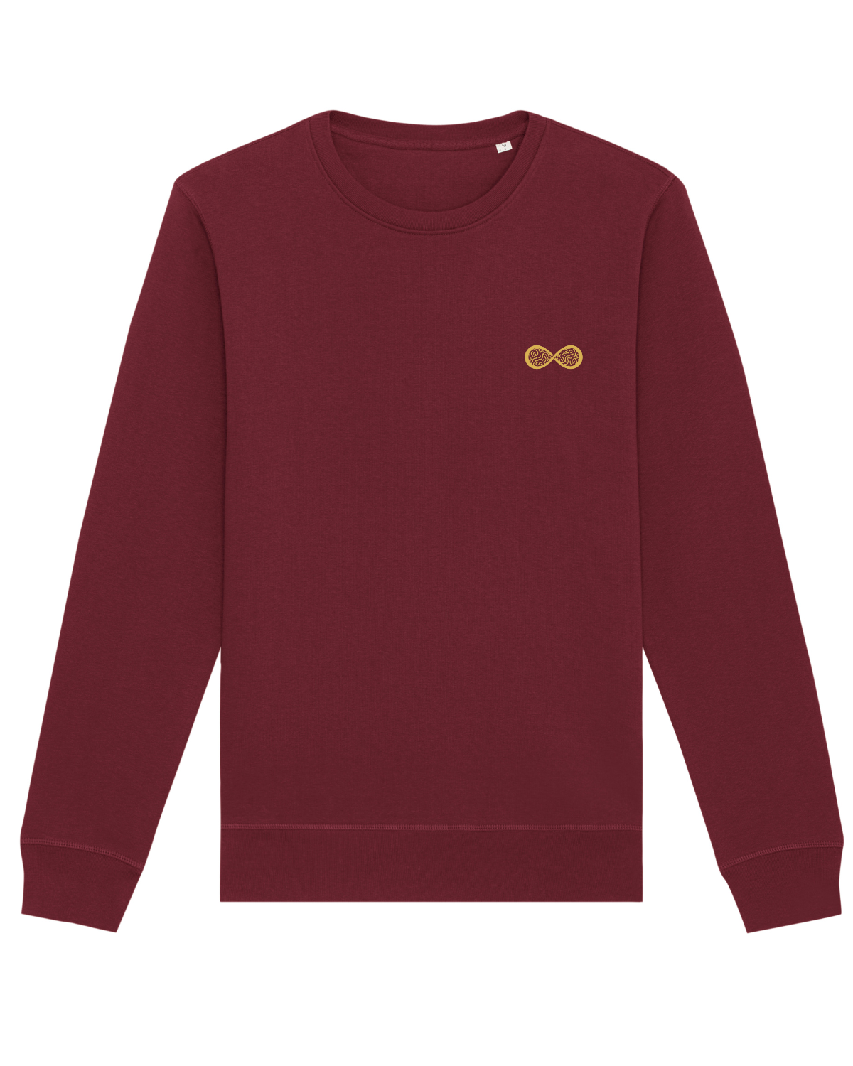 Sweat col rond Roller Rouge vin