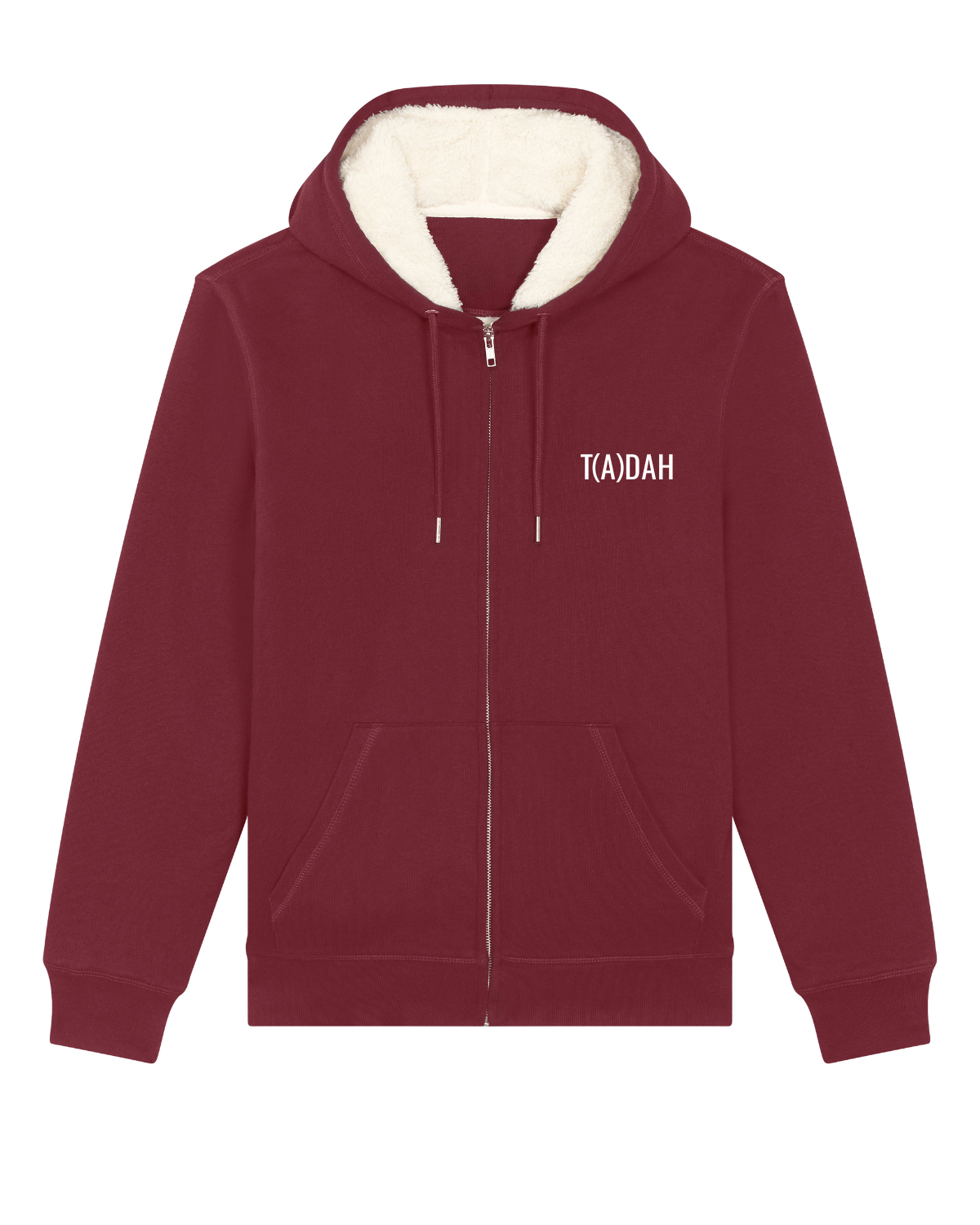 Sweat capuche avec fermeture Hygger Sherpa Rouge