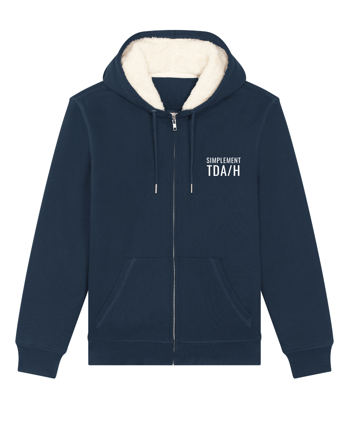 Sweat capuche avec fermeture Hygger Sherpa Bleu marine