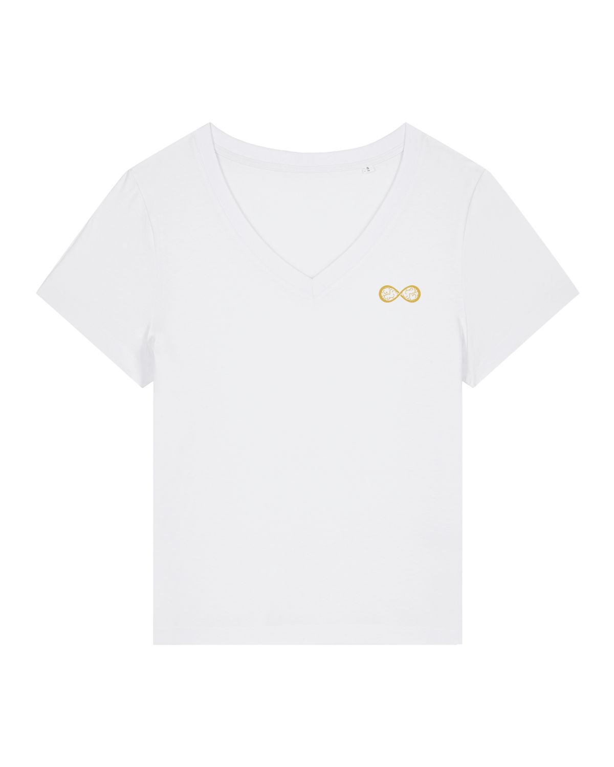 T-shirt femme col V Stella Isla Blanc