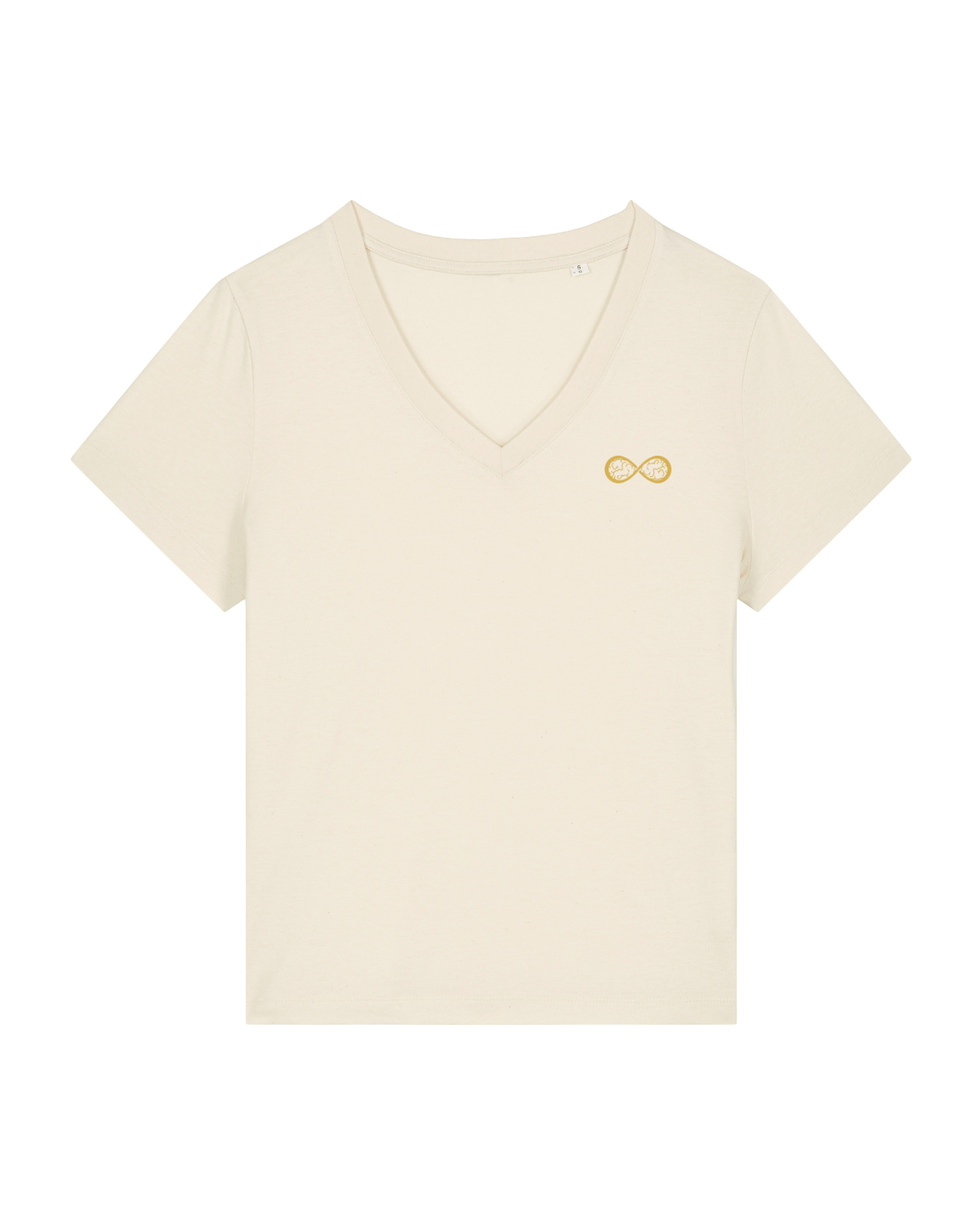 T-shirt femme col V Stella Isla Blanc naturel