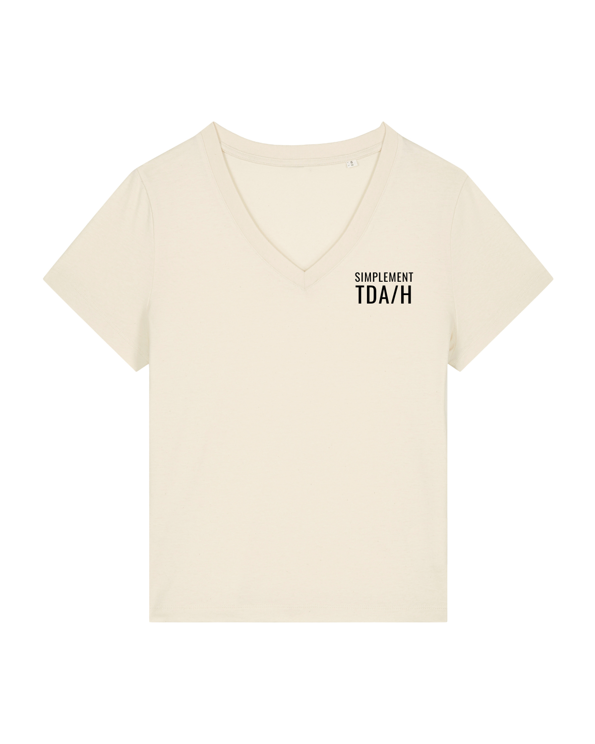 T-shirt femme col V Stella Isla Blanc naturel