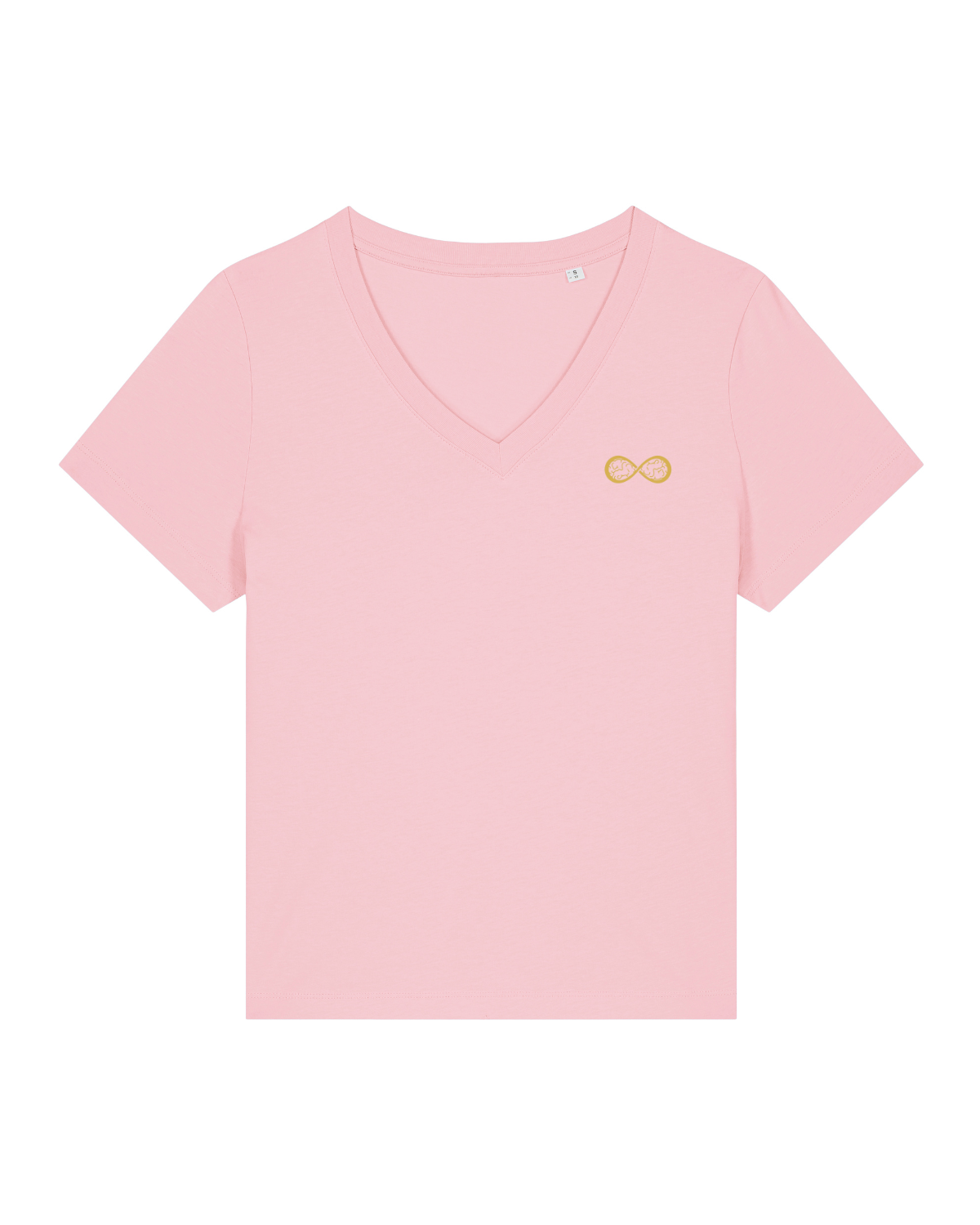 T-shirt femme col V Stella Isla Rose coton