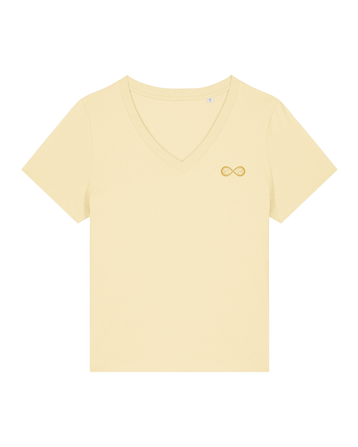 T-shirt femme col V Stella Isla Butter