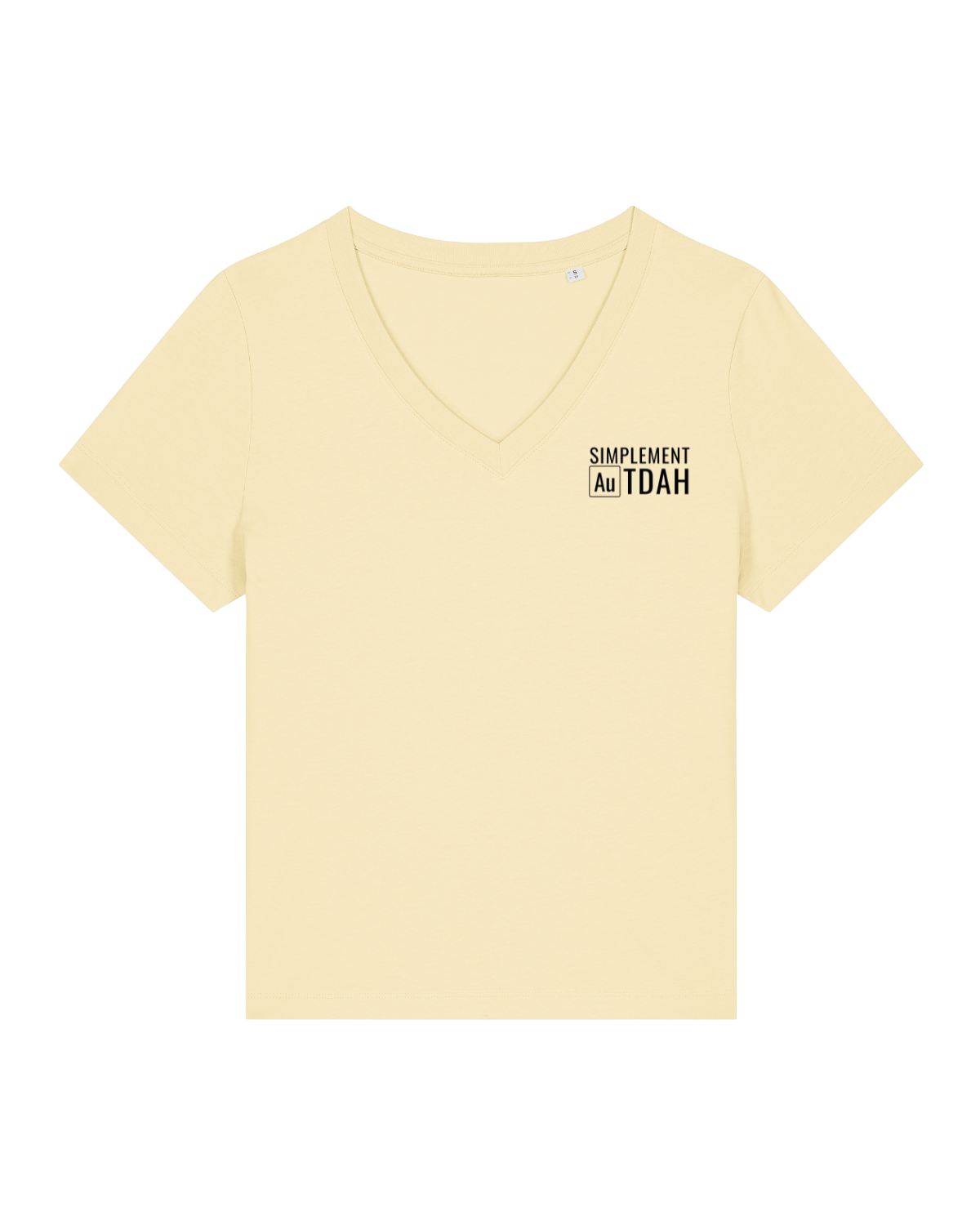 T-shirt femme col V Stella Isla Butter