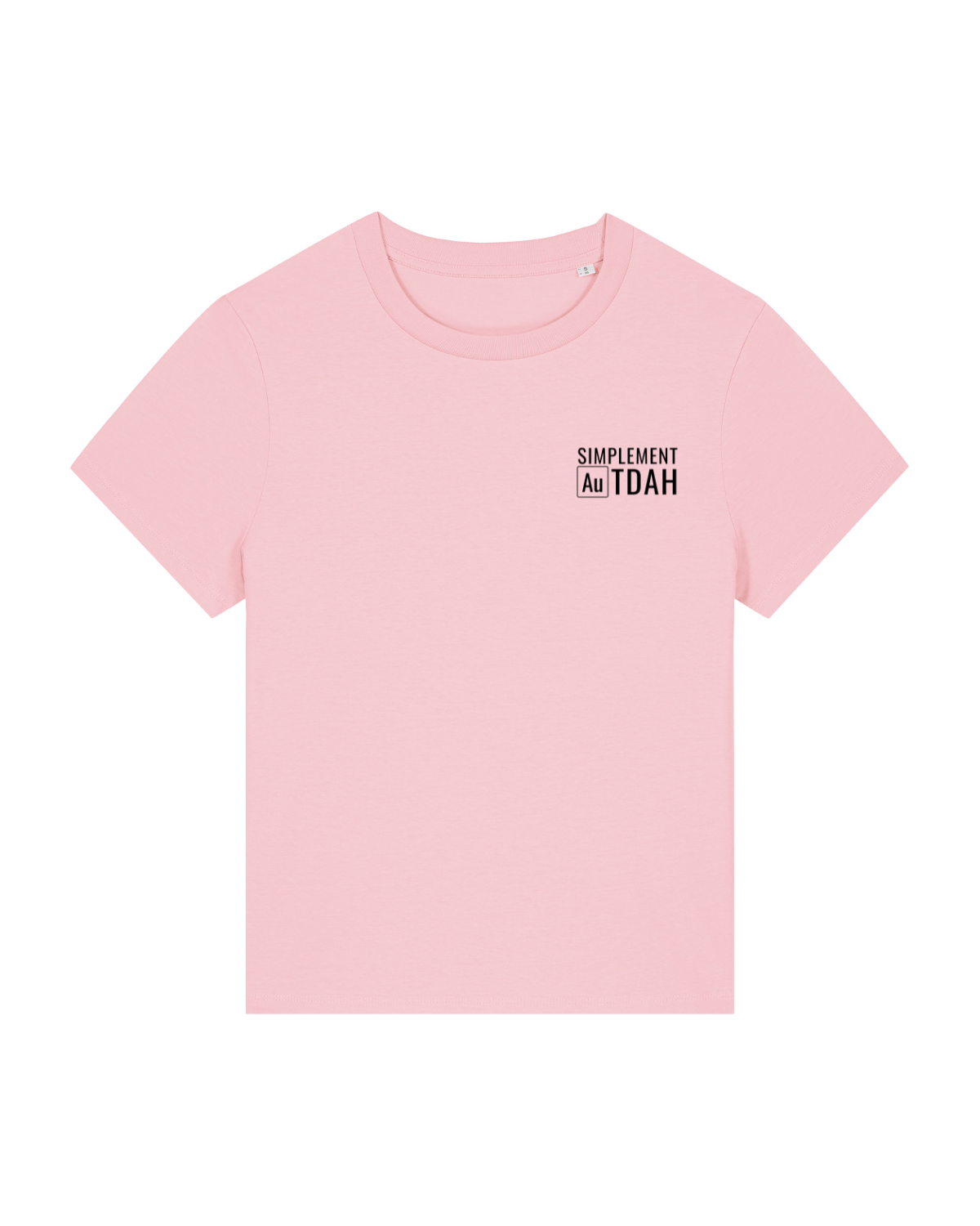 T-shirt femme col rond Stella Muser Rose coton