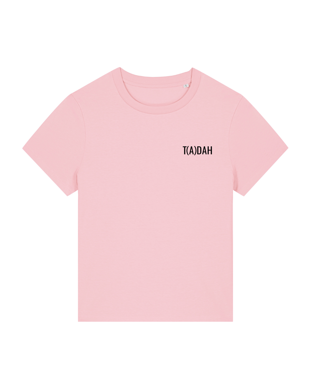 T-shirt femme col rond Stella Muser Rose coton