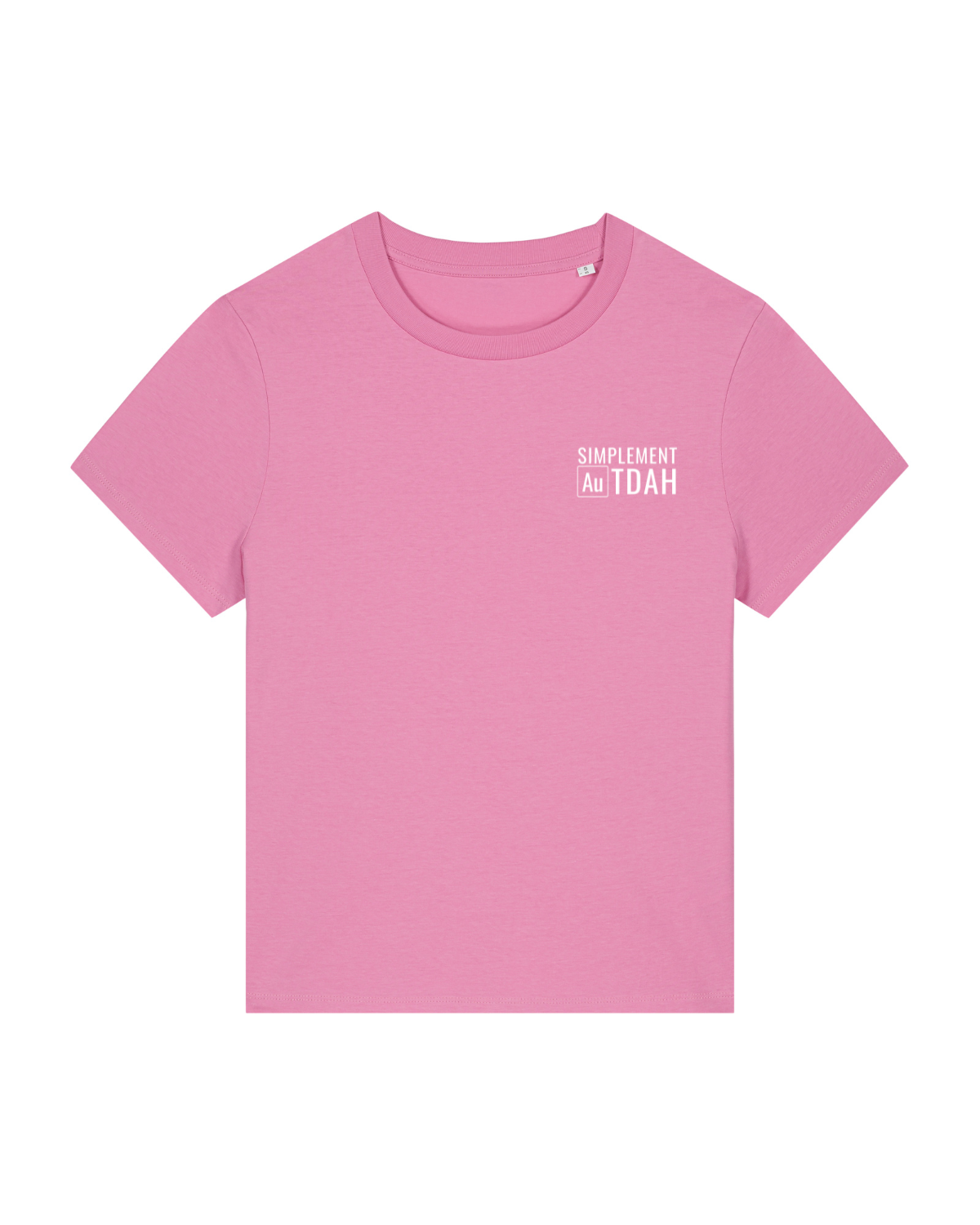 T-shirt femme col rond Stella Muser Rose pop