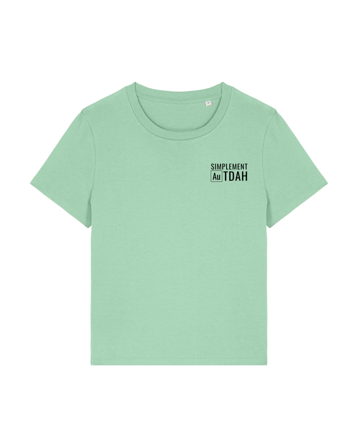 T-shirt femme col rond Stella Muser Vert jade