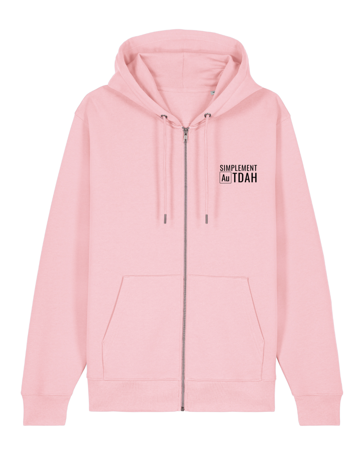 Sweat capuche zippé Cultivator 2.0 Rose coton