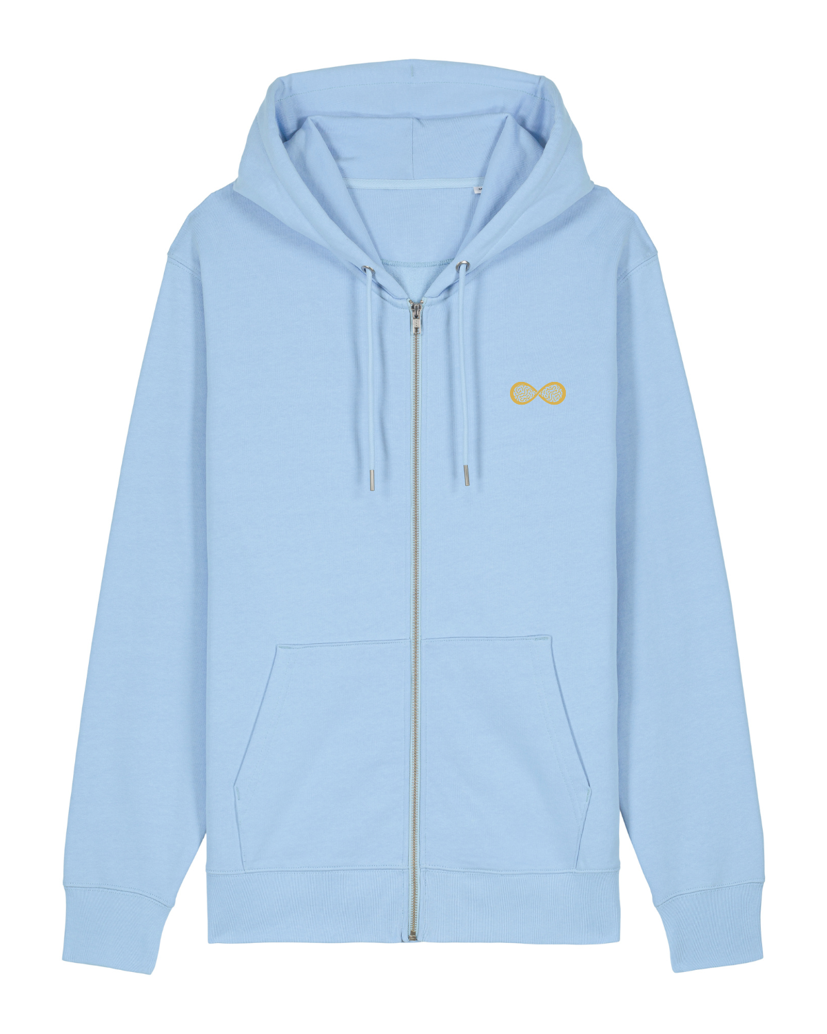 Sweat capuche zippé Cultivator 2.0 Bleu soul