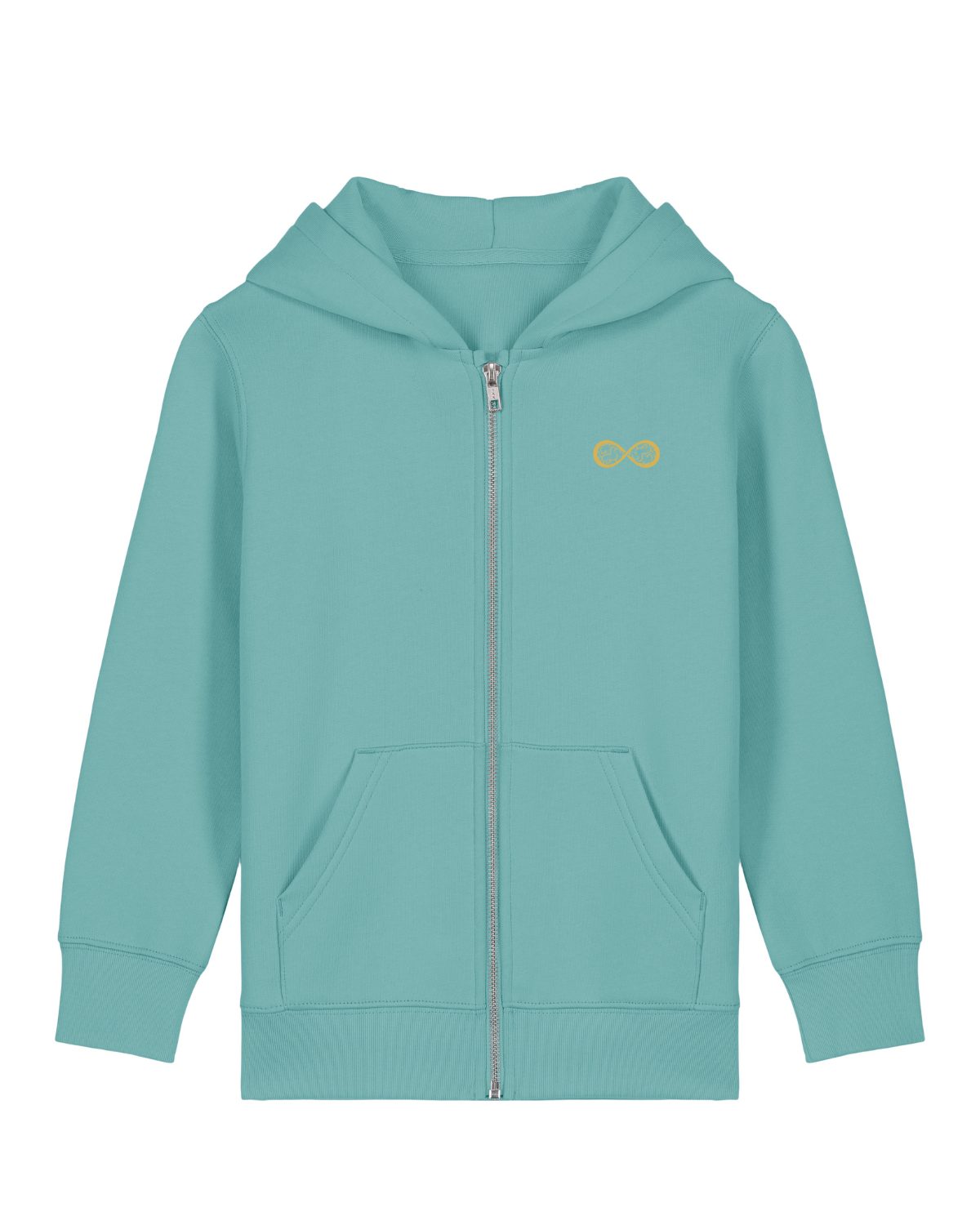 Sweat capuche zippé Mini Cultivator 2.0 Vert d'eau