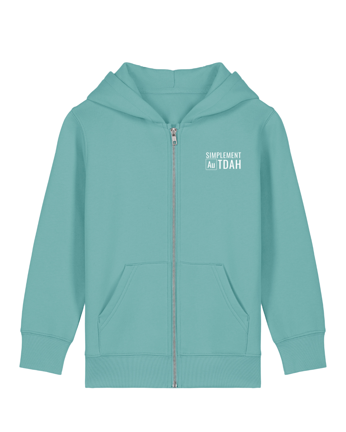 Sweat capuche zippé Mini Cultivator 2.0 Vert d'eau