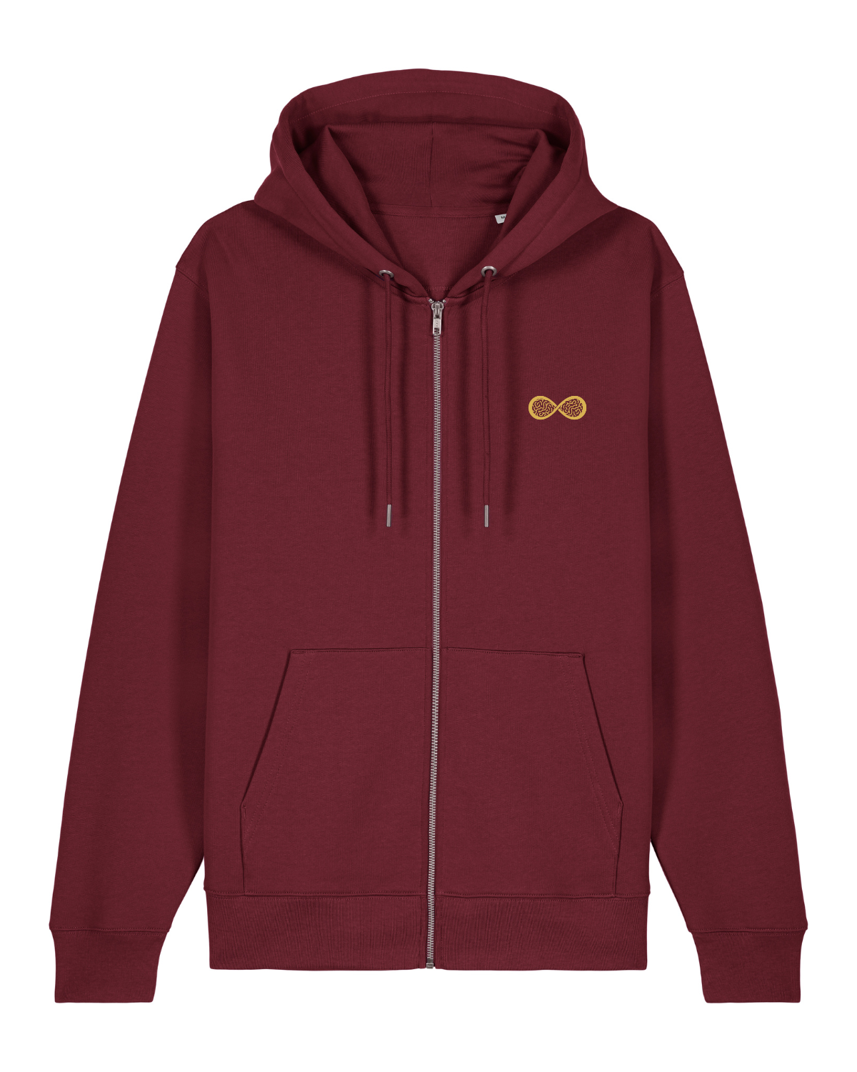 Sweat capuche zippé Cultivator 2.0 Rouge vin