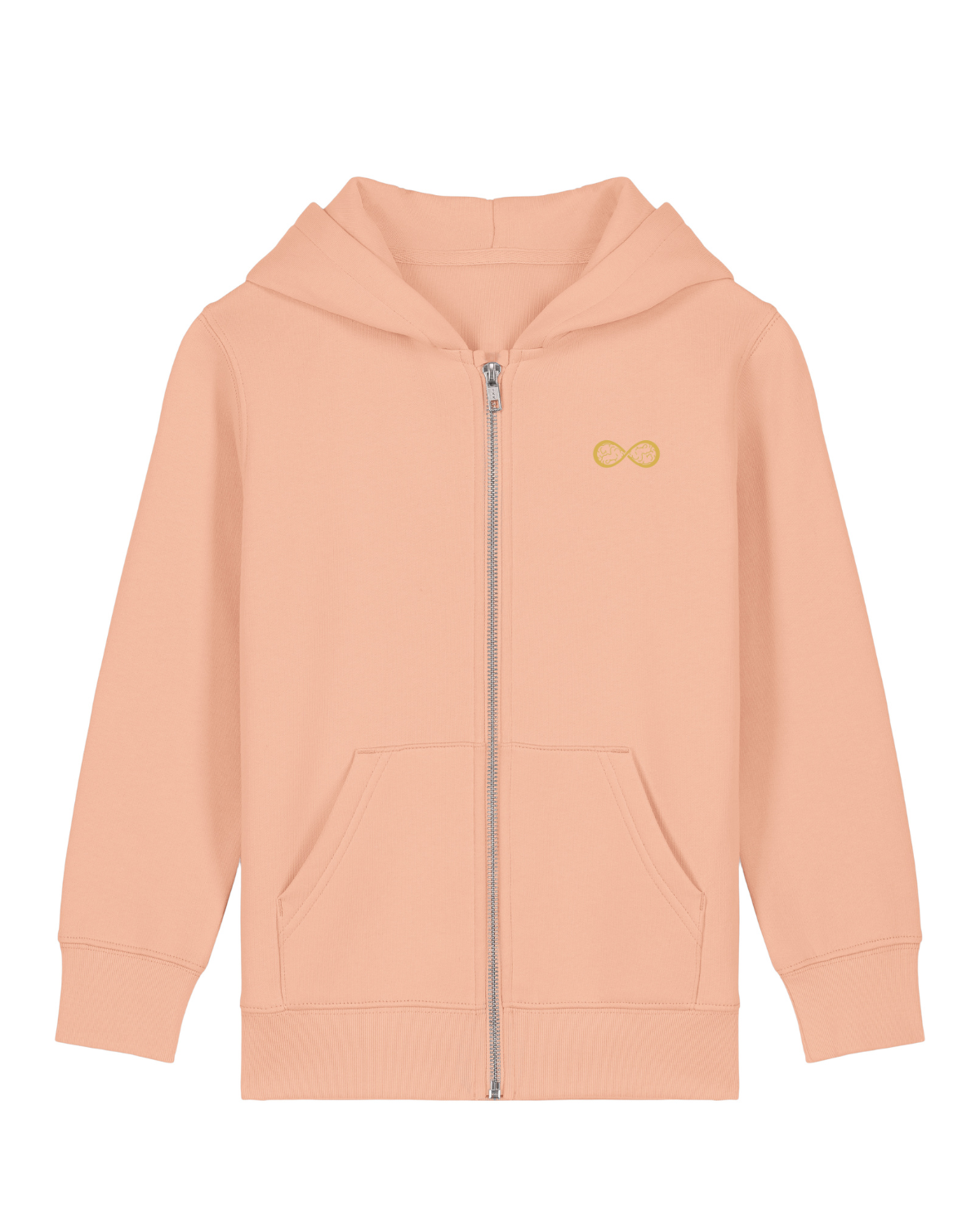 Sweat capuche zippé Mini Cultivator 2.0 Pêche