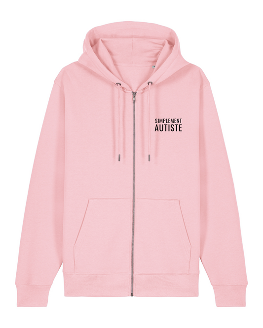 Sweat capuche zippé Cultivator 2.0 Rose coton