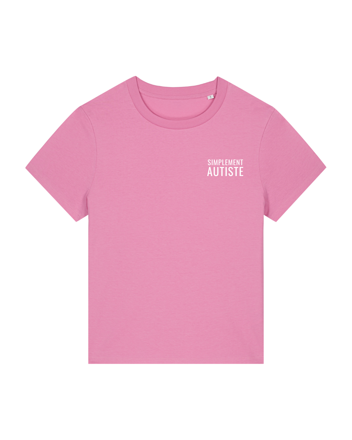 T-shirt femme col rond Stella Muser Rose pop